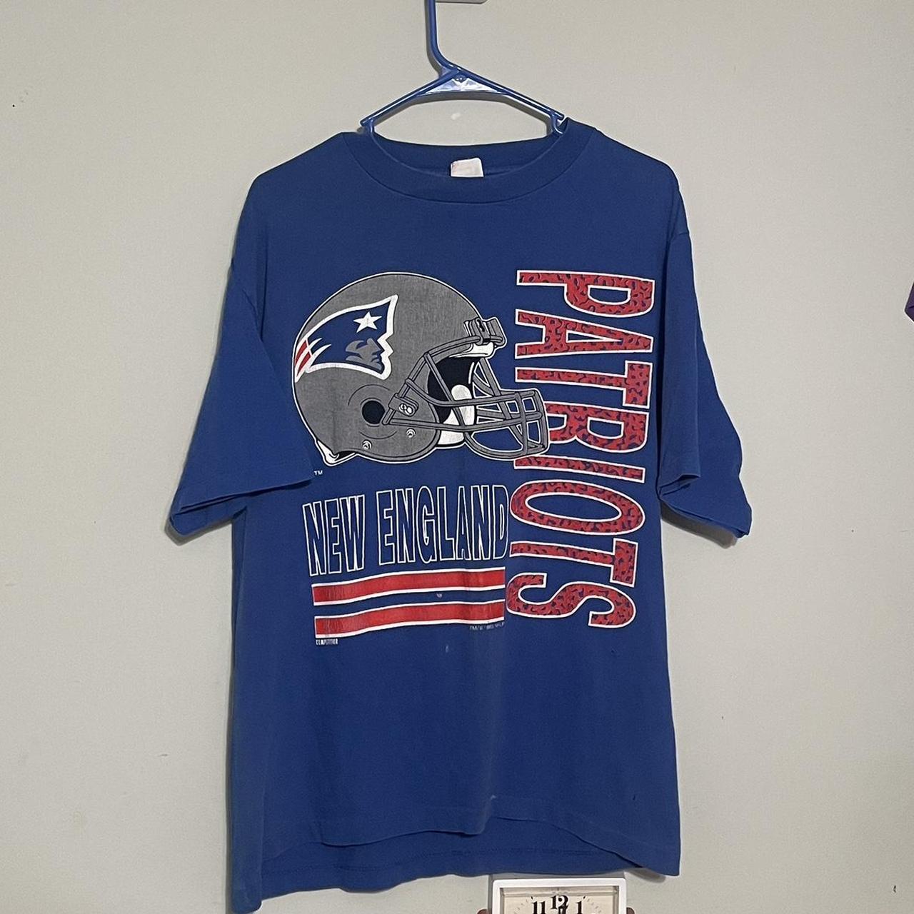 1980s New England Patriots NFL t-shirt single stitch made in USA - BIDSTITCH