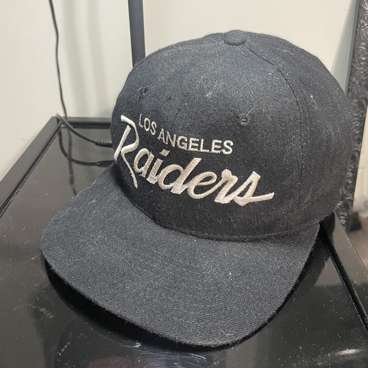 Vintage 90s Raiders Spellout Dad Hat Old Nfl Tag - - Depop