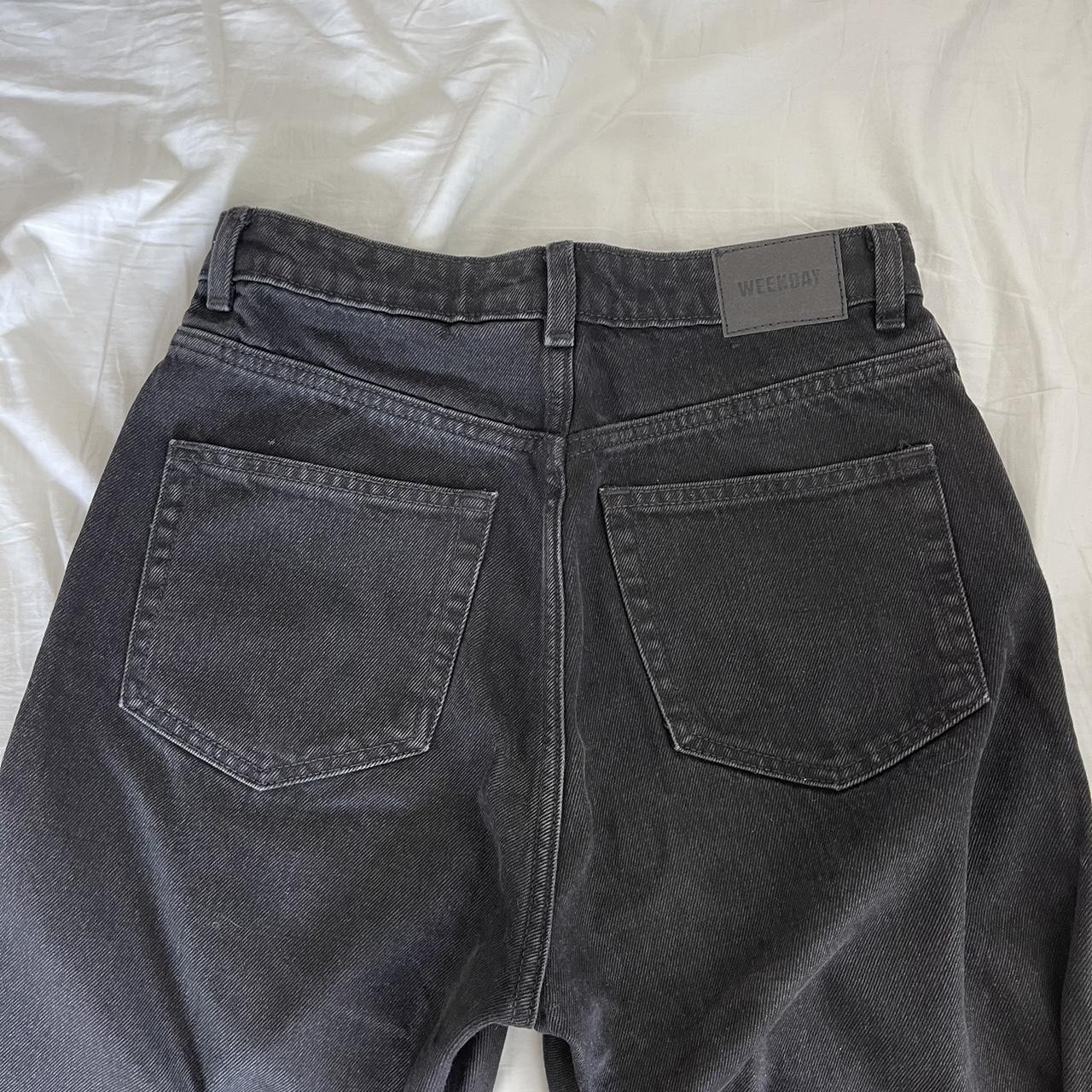 Black Rowe weekday straight leg jeans W28 L32 - Depop