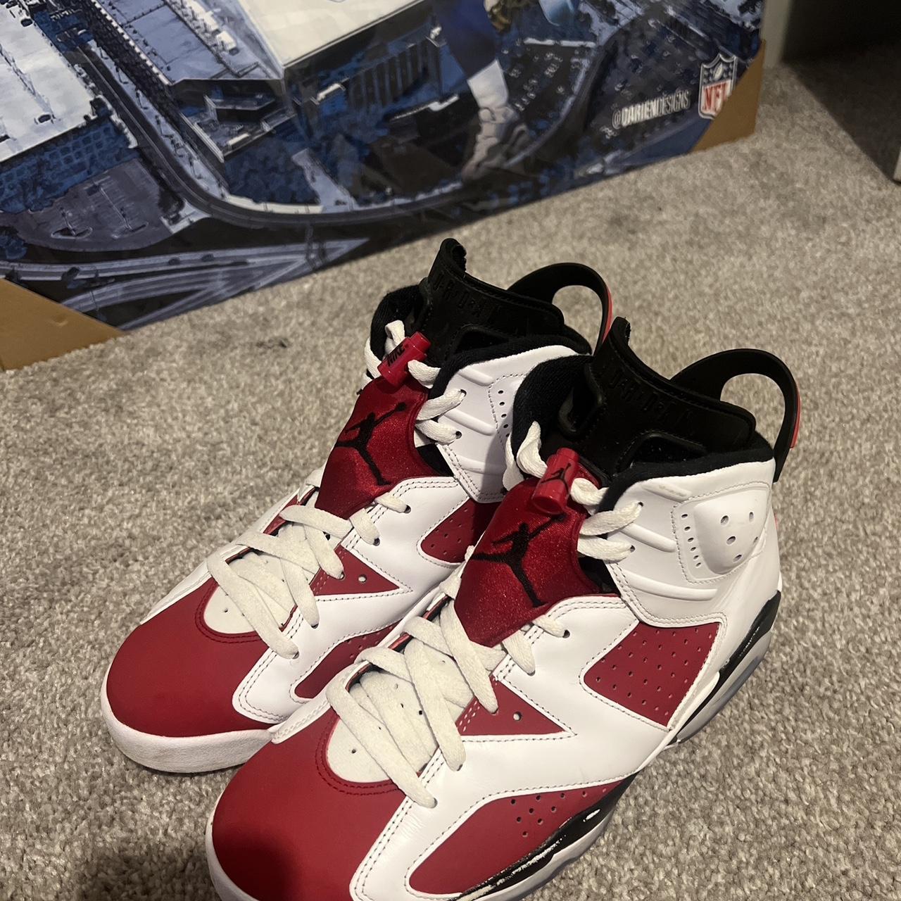 jordan carmine size 8