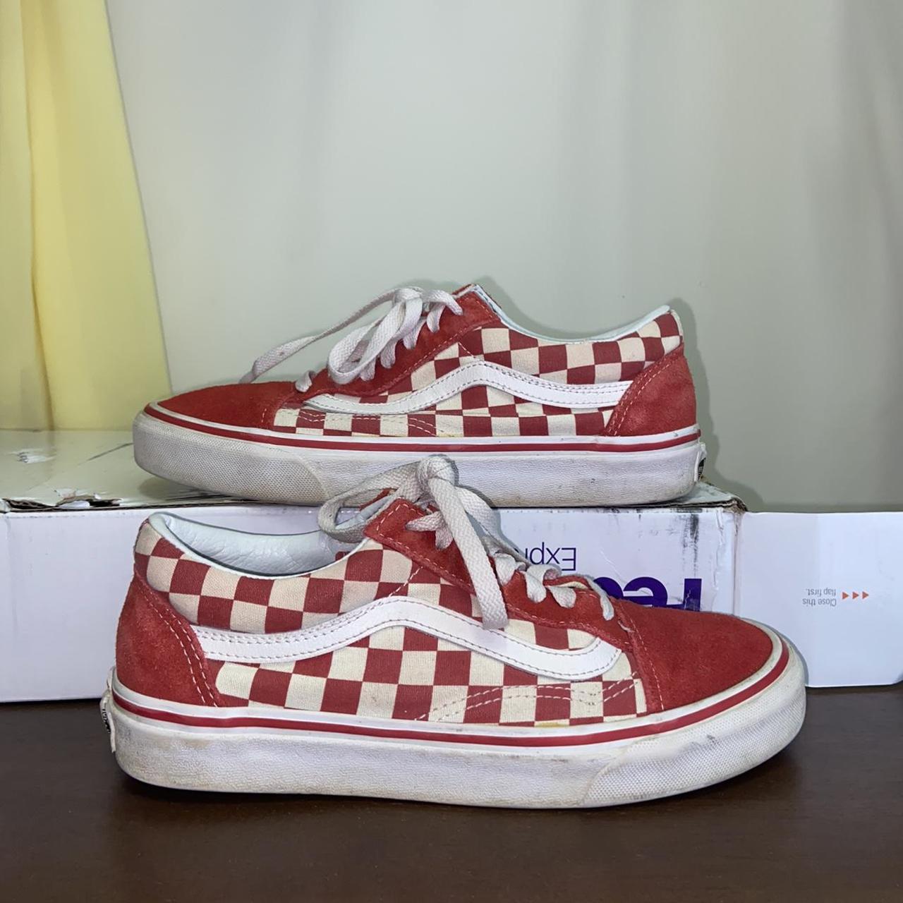 Old skool checkered vans womens hotsell