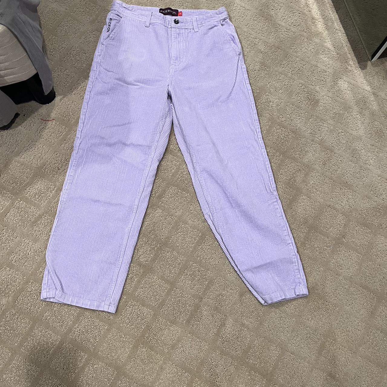 Purple corduroy pattersons pants. Never worn #comfy  - Depop