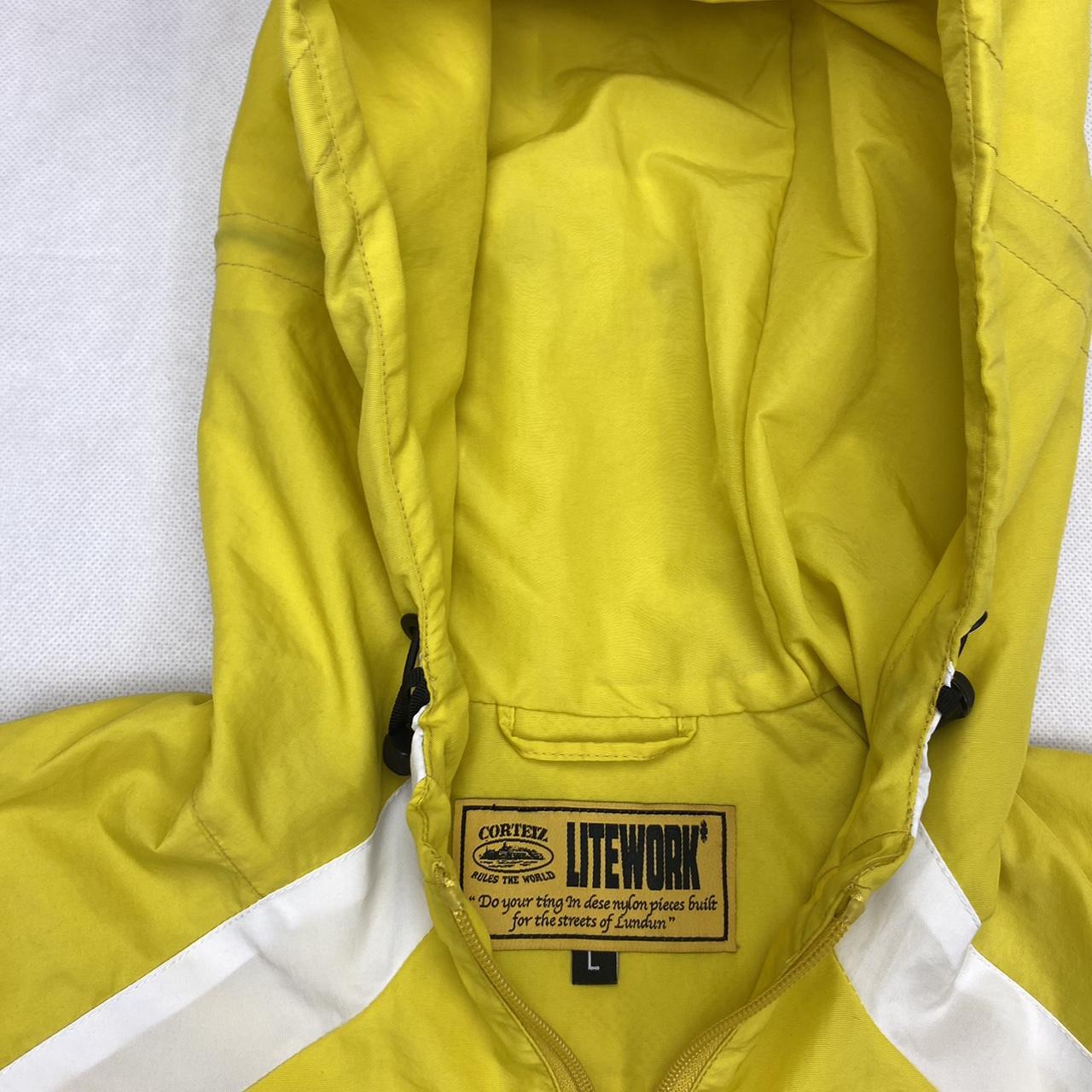Corteiz Spring Jacket Yellow/White Perfect... - Depop