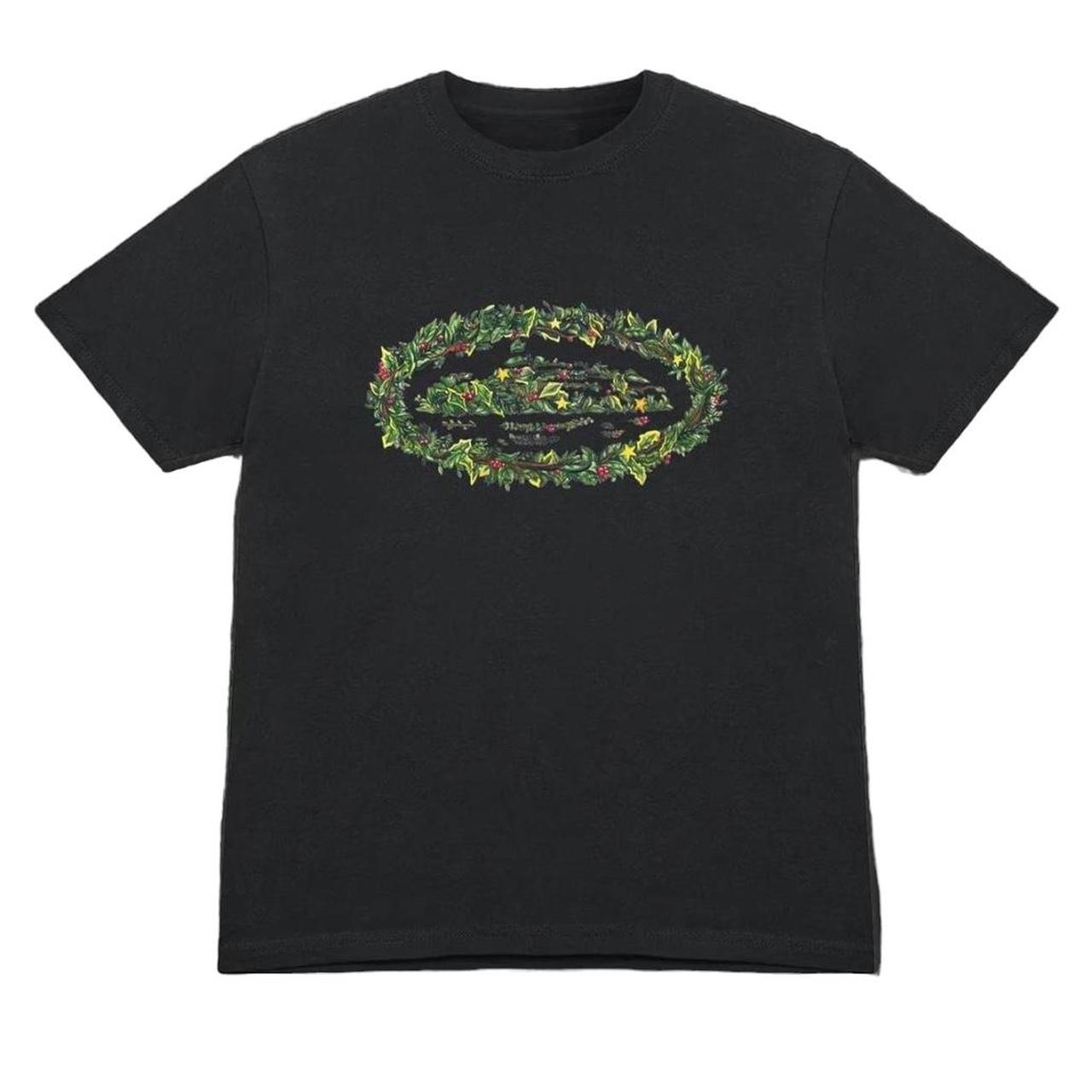 Corteiz Men's Black and Green T-shirt | Depop