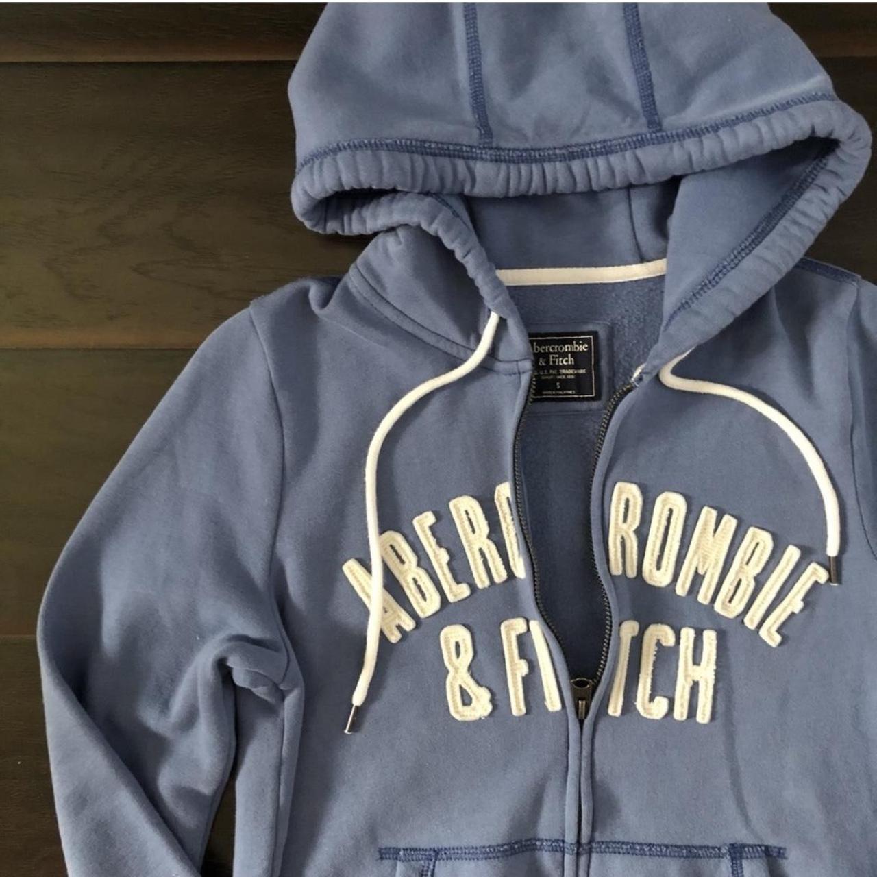 Abercrombie clearance blue hoodie