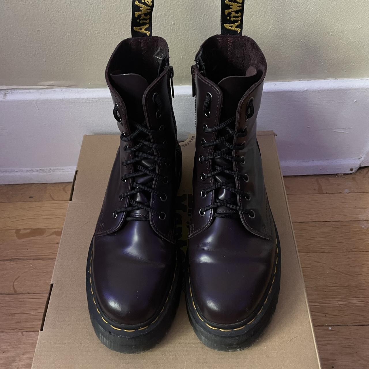 Jadon by Dr. Martens in burgundy UK 7 US M 8 US W... - Depop