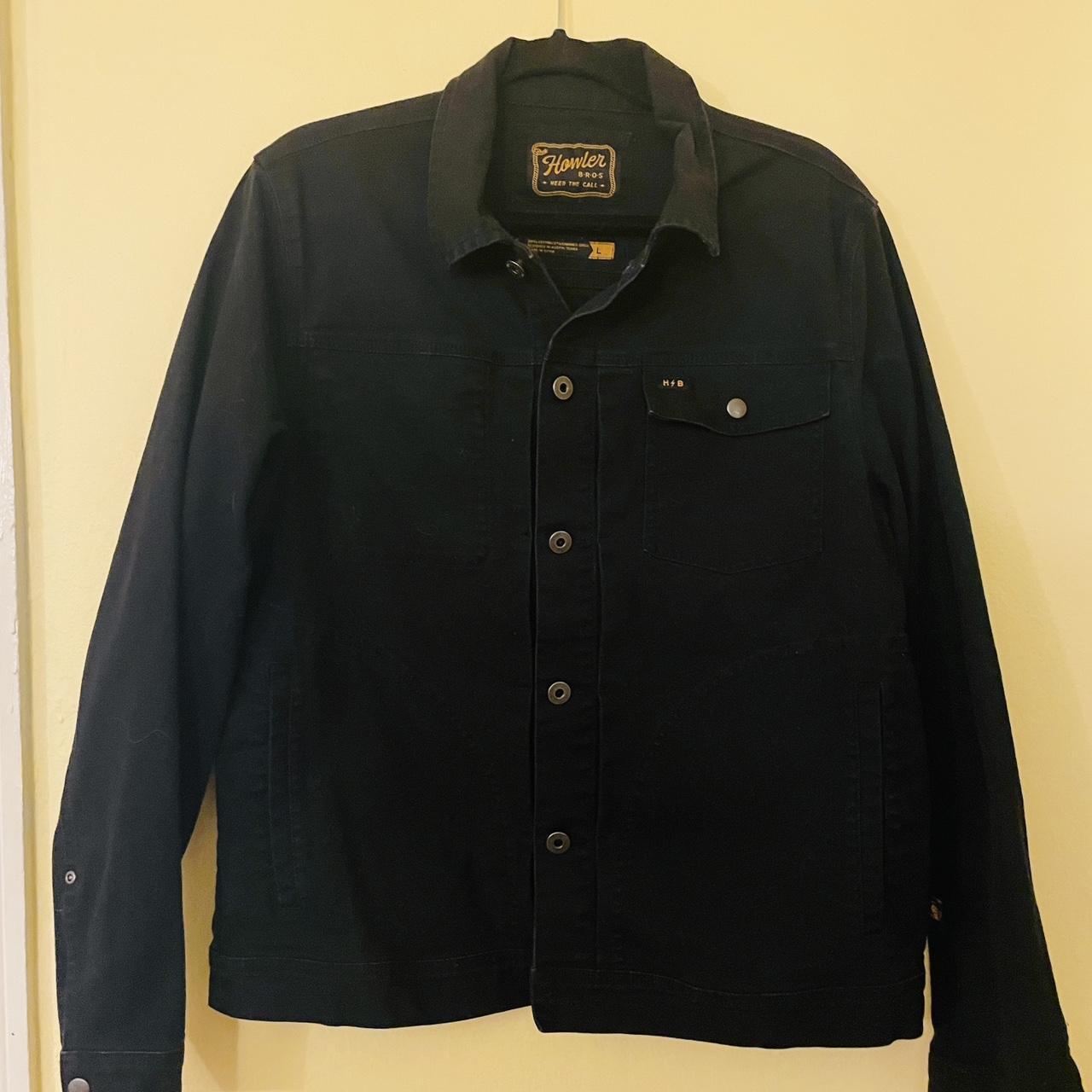 Howler Brothers Men's Black Jacket | Depop