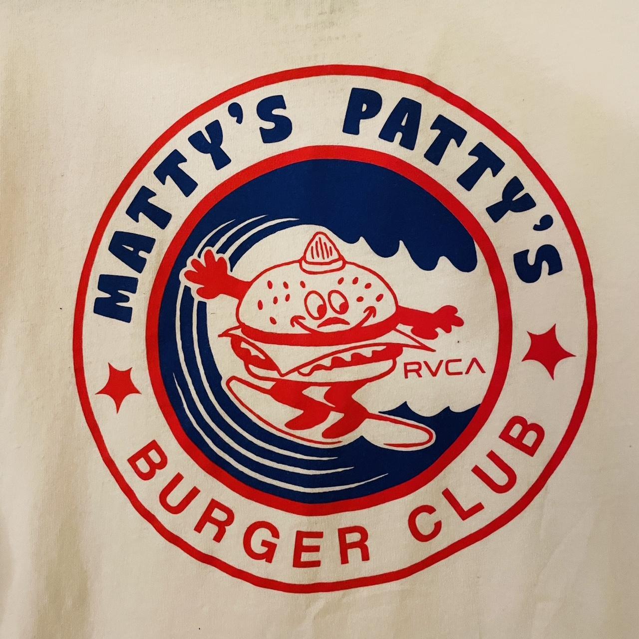 RVCA X Matty Matheson Mattys Pattys Burger Club Depop