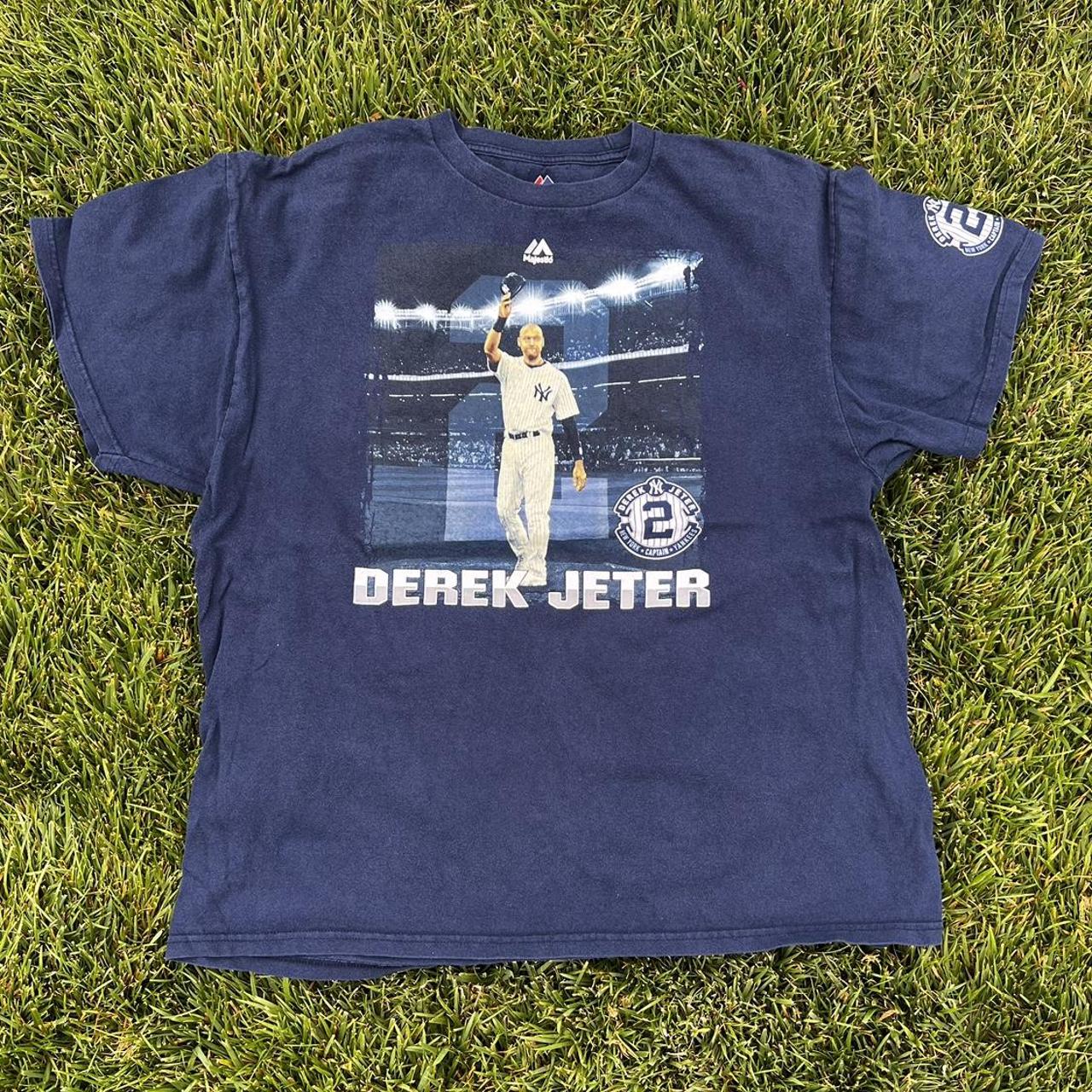 2011 Derek Jeter 3000 Hit Tee Size M - Good - Depop