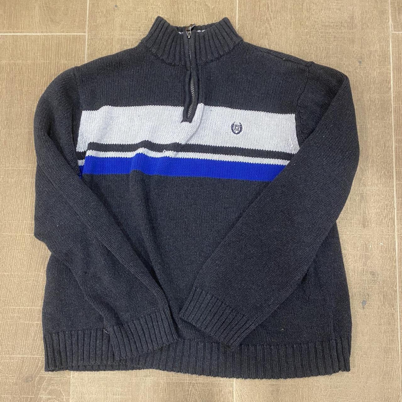 Champs Sports Men's Black and White Jumper Depop