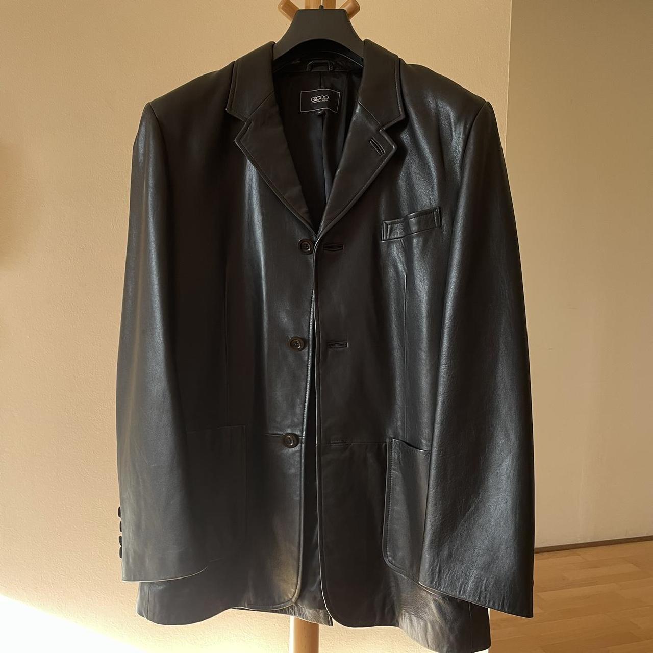 #Vintage 90s Men’s #leather coat. Perfect condition.... - Depop