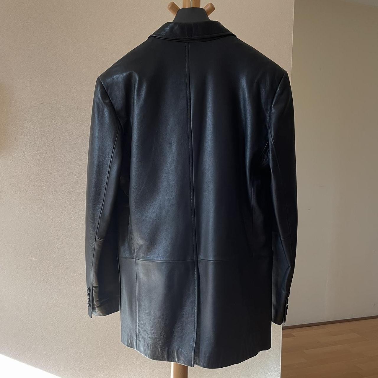 #Vintage 90s Men’s #leather coat. Perfect condition.... - Depop