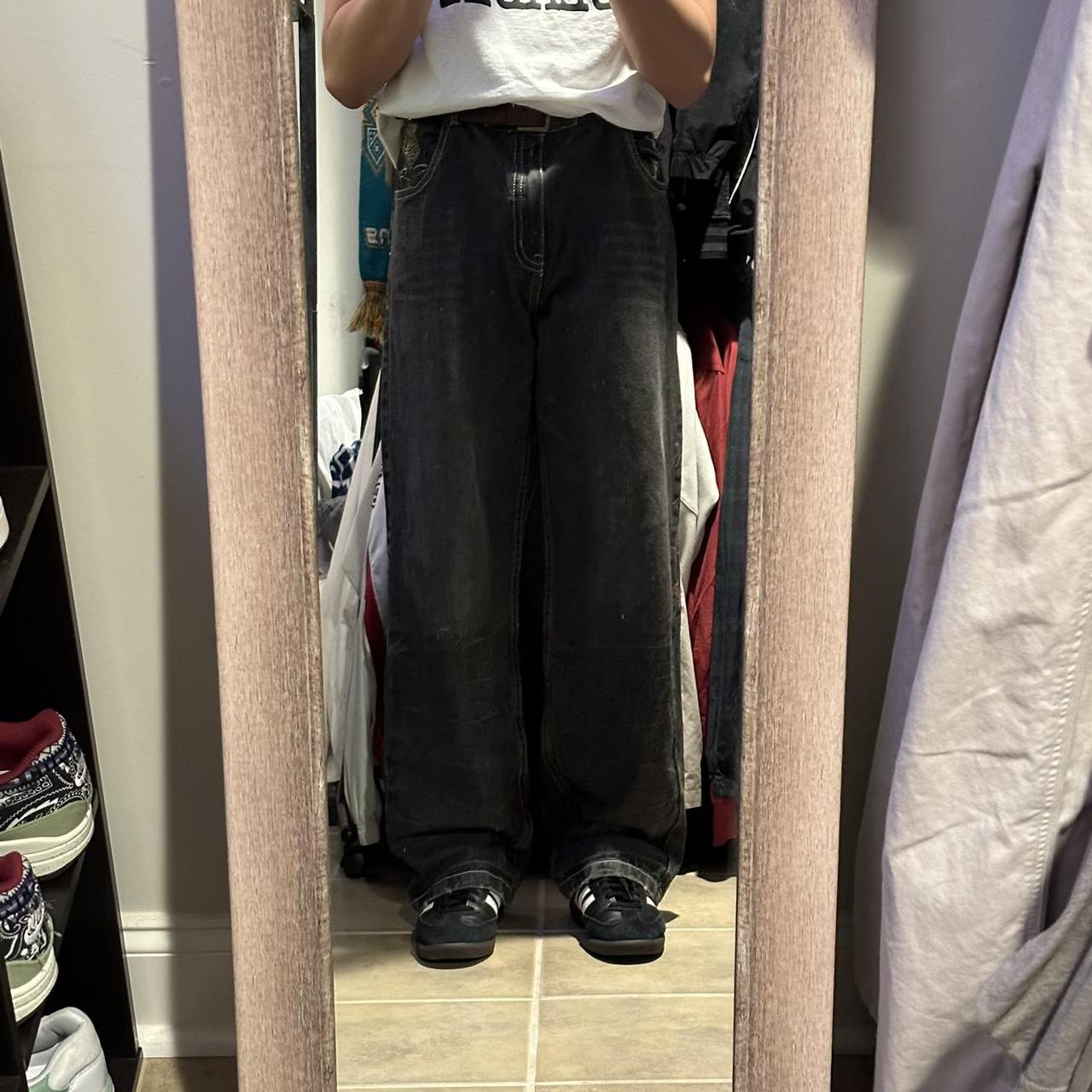 American Vintage Men's Grey Jeans Depop