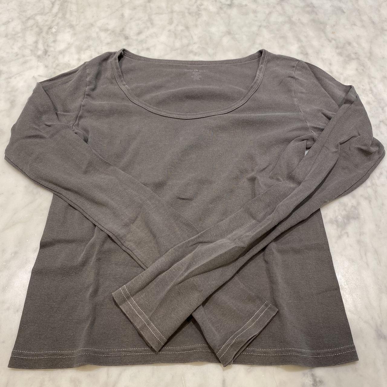 Brandy Melville Grey Shirt | Depop