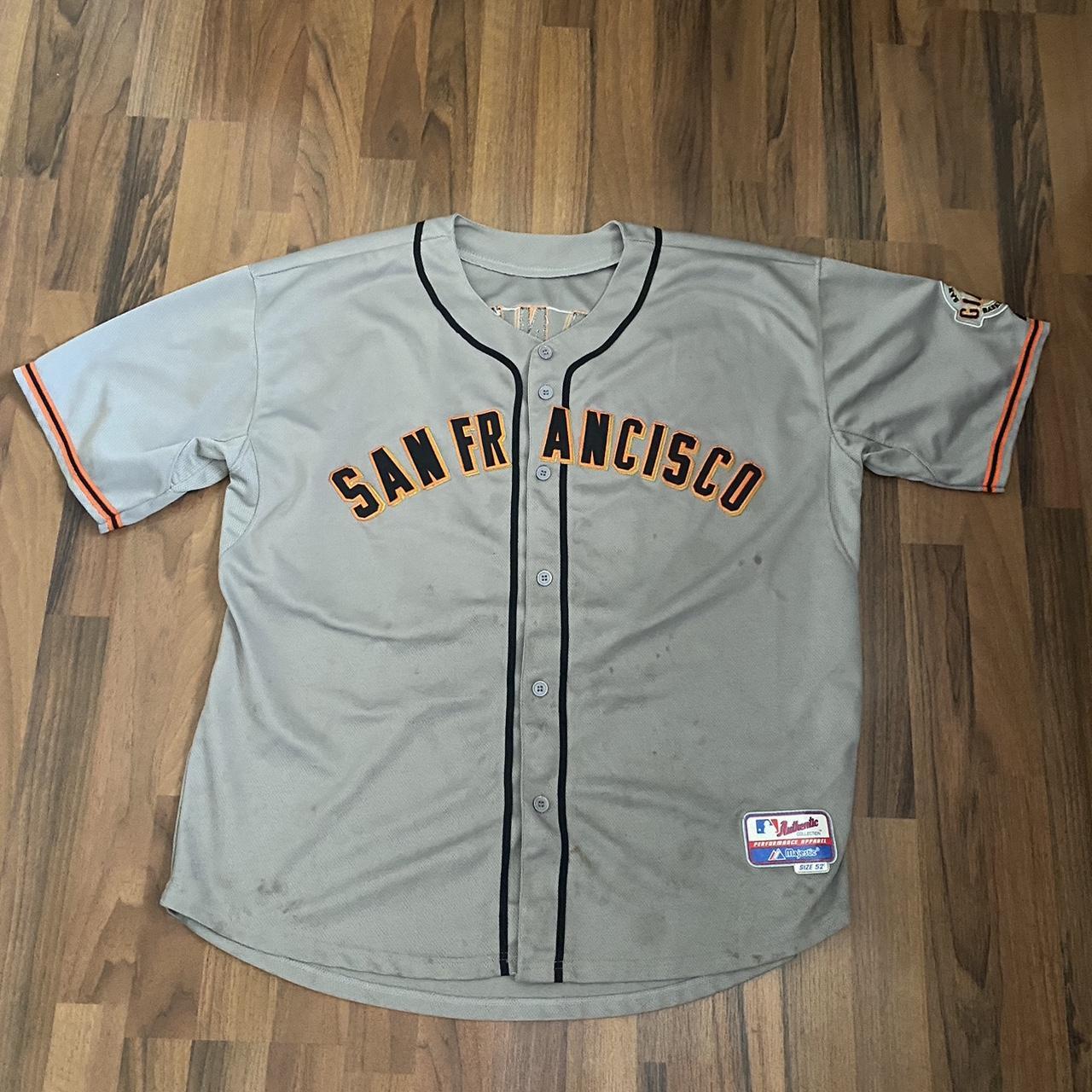 Majestic, Shirts, San Francisco Giants Majestic Baseball Jersey Orange  Size Medium