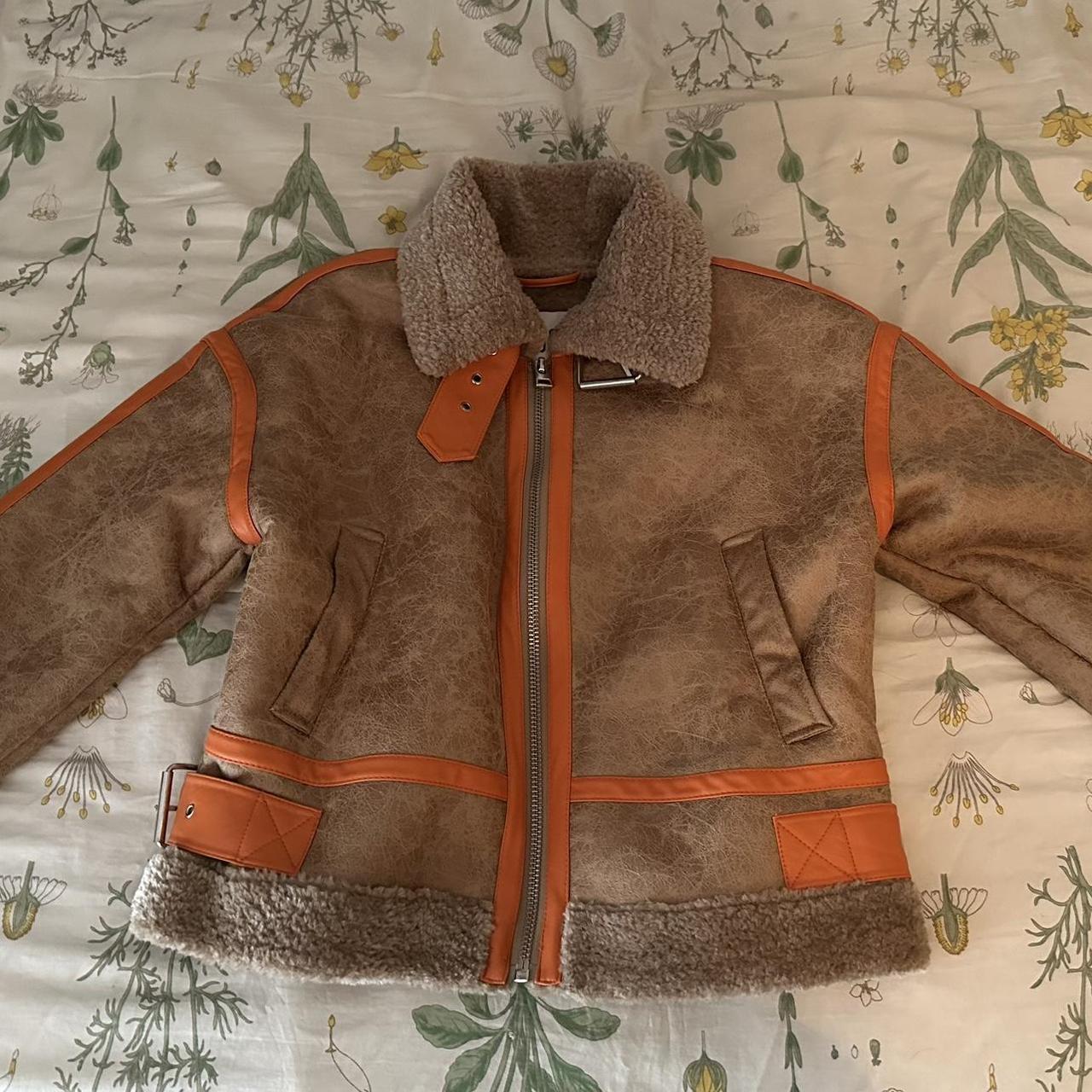 New UO BDG Faux Leather Aviator Jacket