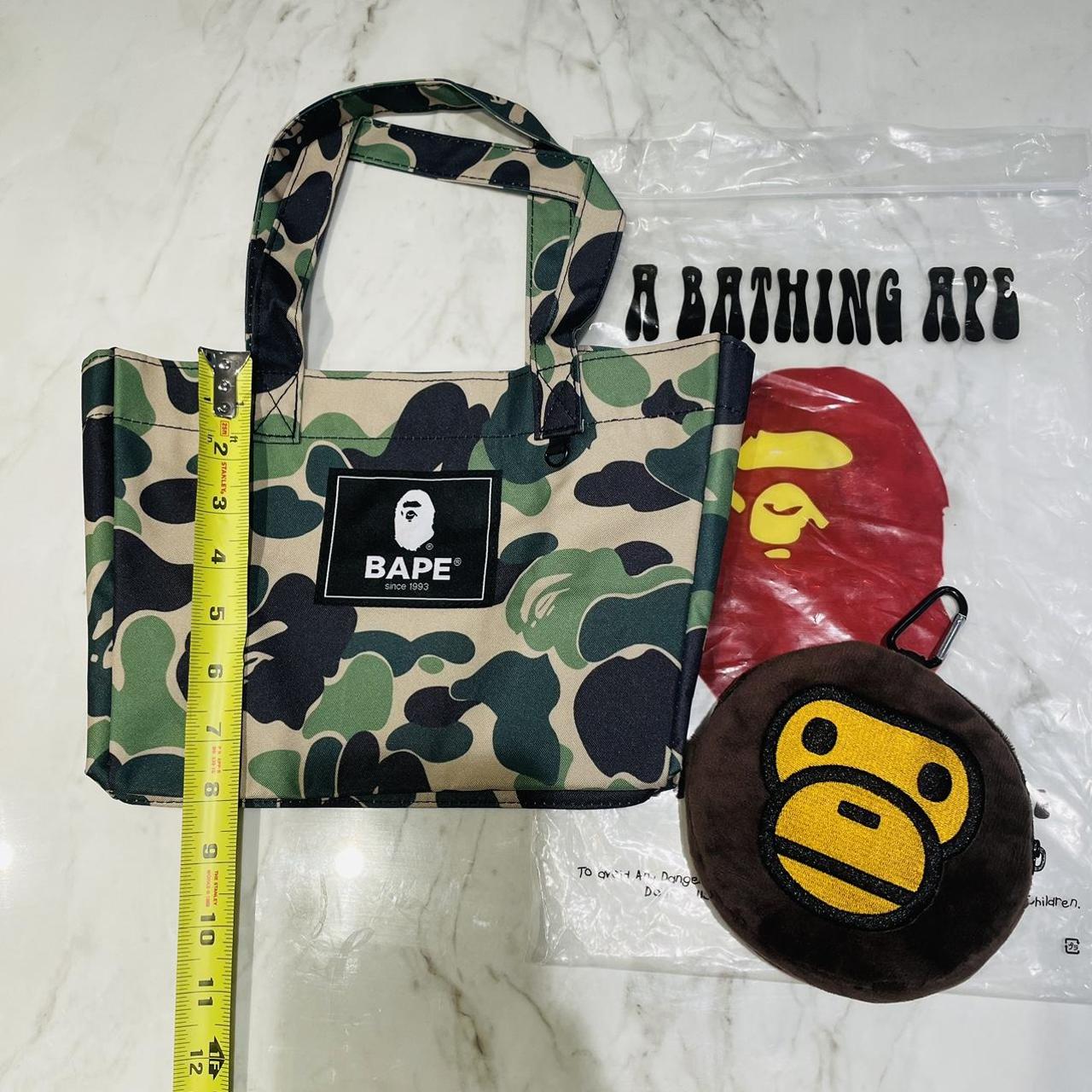 BAPE Women's Green and Khaki Bag | Depop