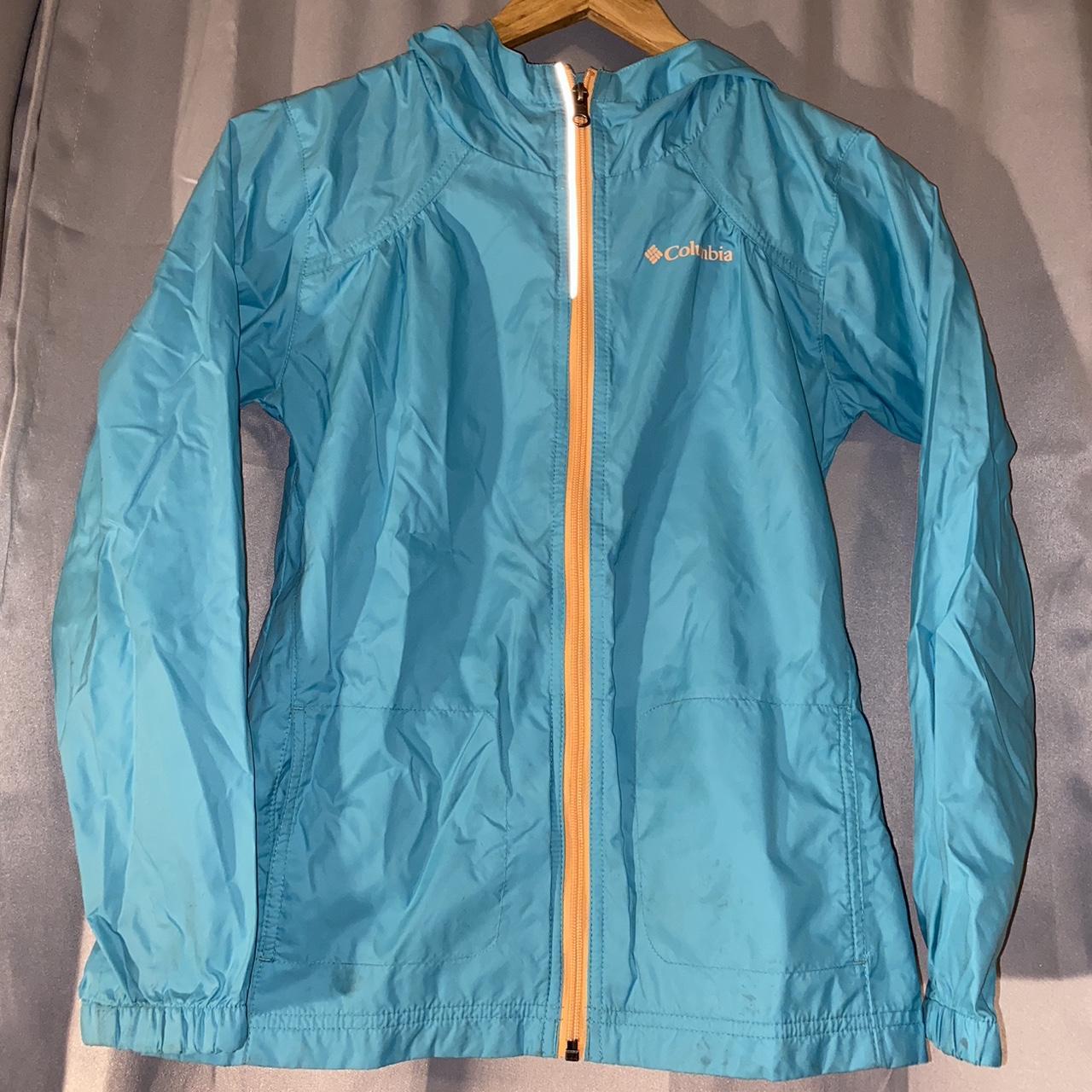 Columbia Sportswear Blue and Orange Jacket | Depop