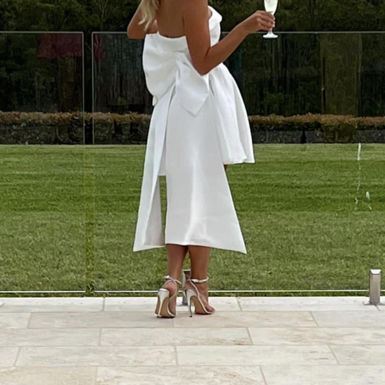 ASOS Size 10 Hens / Bridal Bow dress. Worn once... Depop