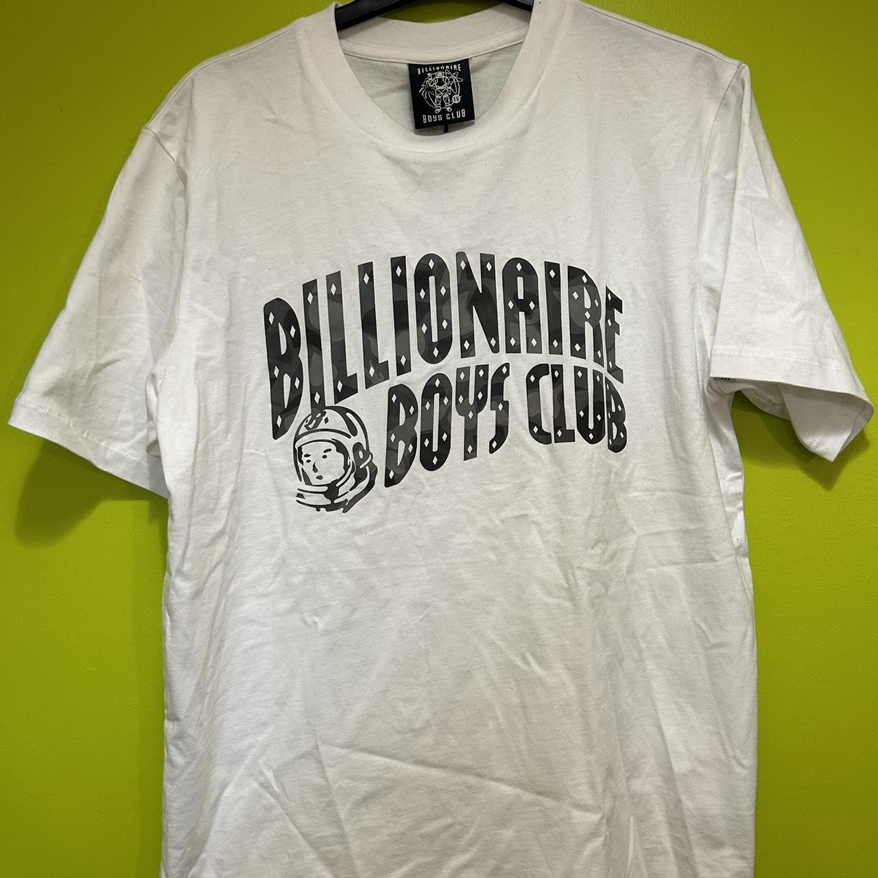Billionaire Boys Club Men's White and Grey T-shirt | Depop