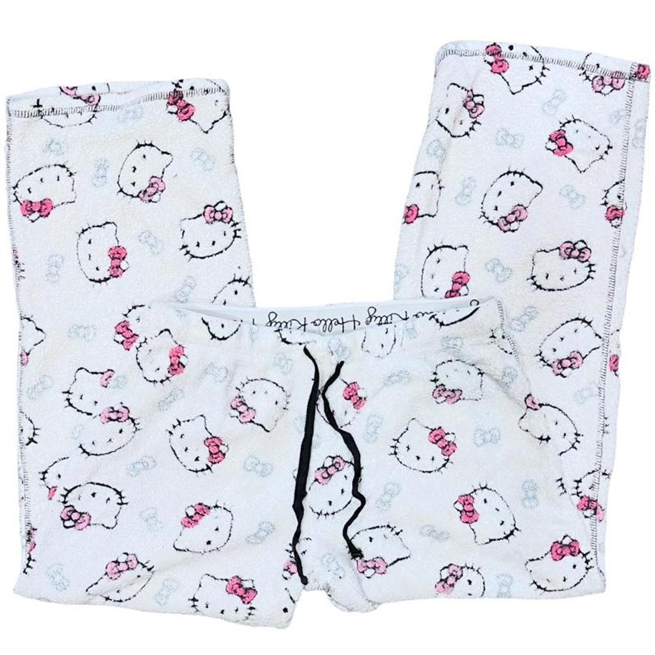 🖤☠️Cyber hello kitty Pajama Pants☠️🖤 Size is S Free... - Depop