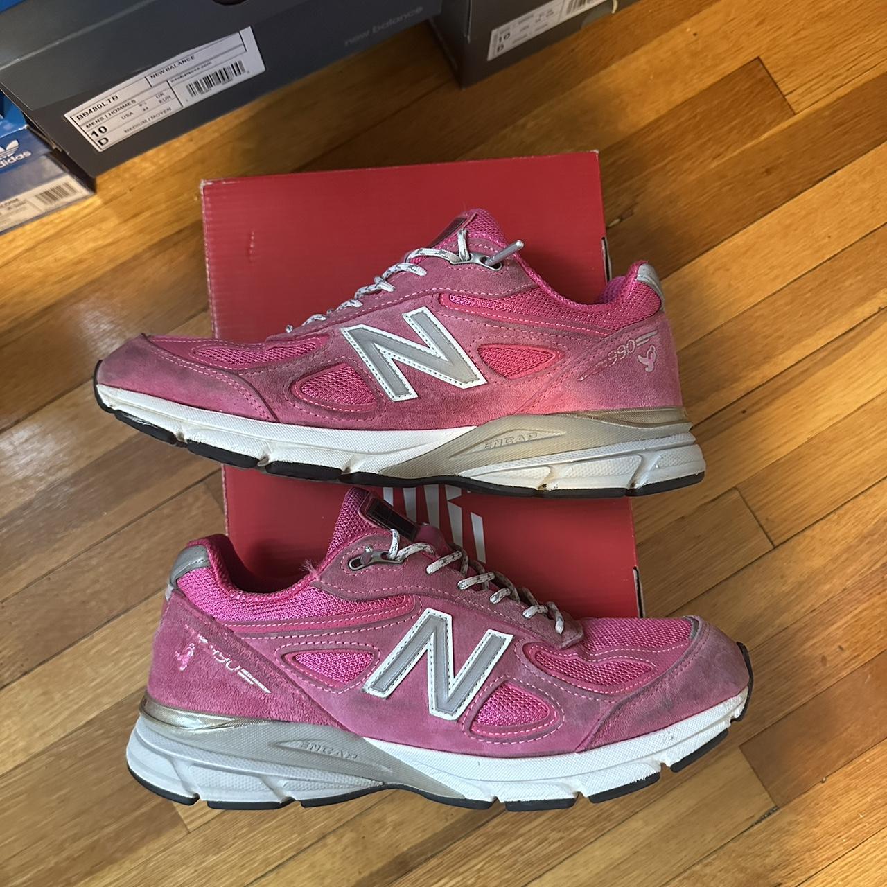 New Balance Mens Pink Trainers Depop