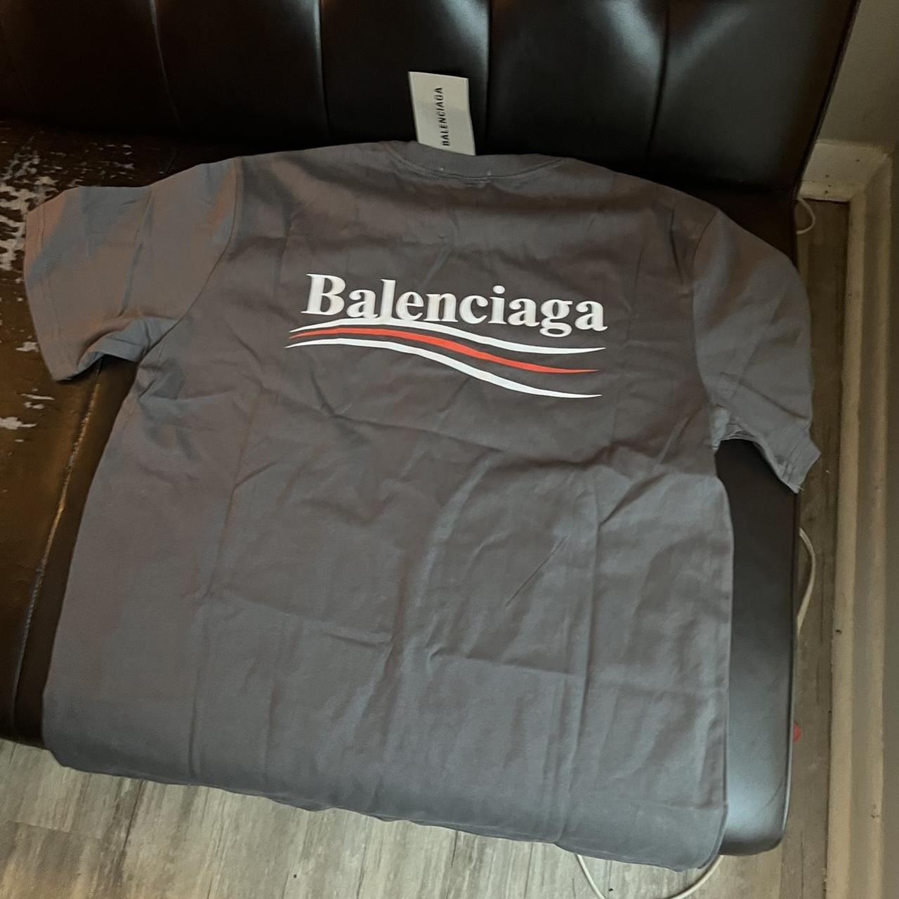 balenciaga grey t shirt