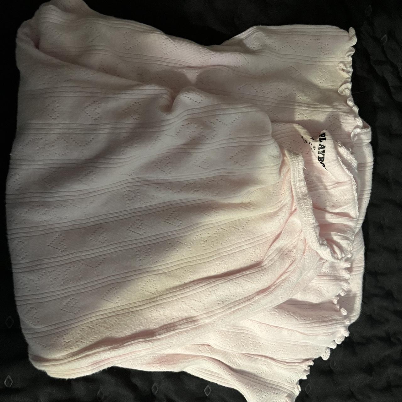 playboy pink flare pajama pants Depop