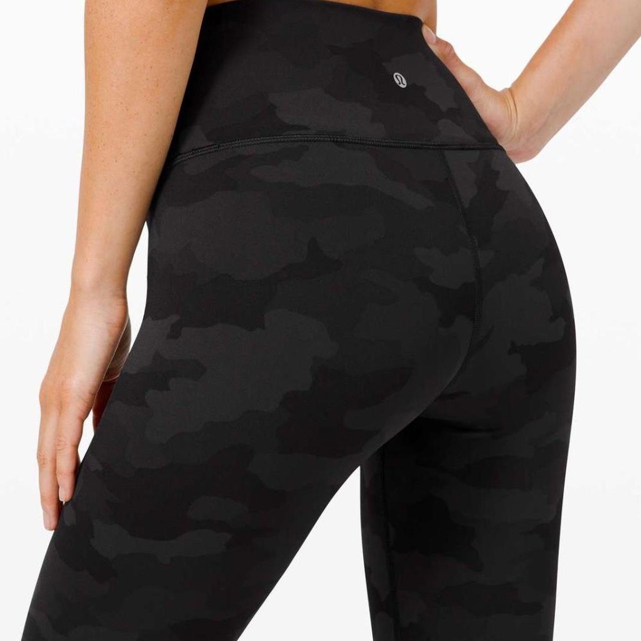 Lululemon Camo Leggings, size 4. worn once to try