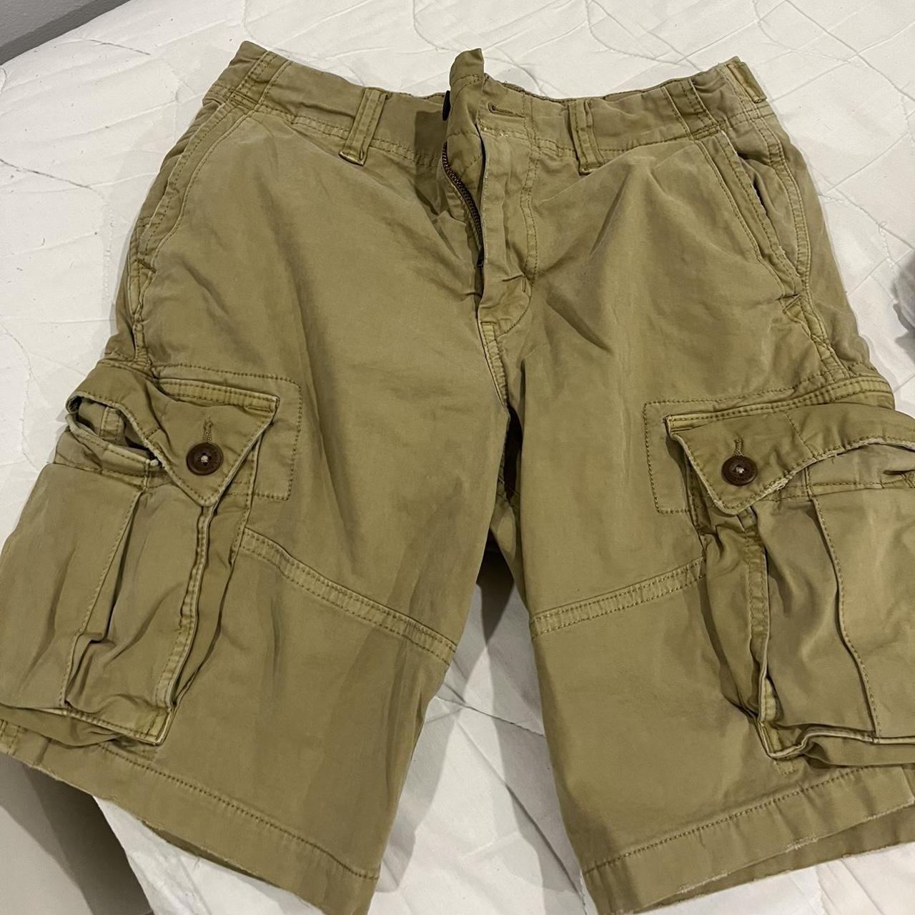 American Eagle Men's Khaki Shorts | Depop