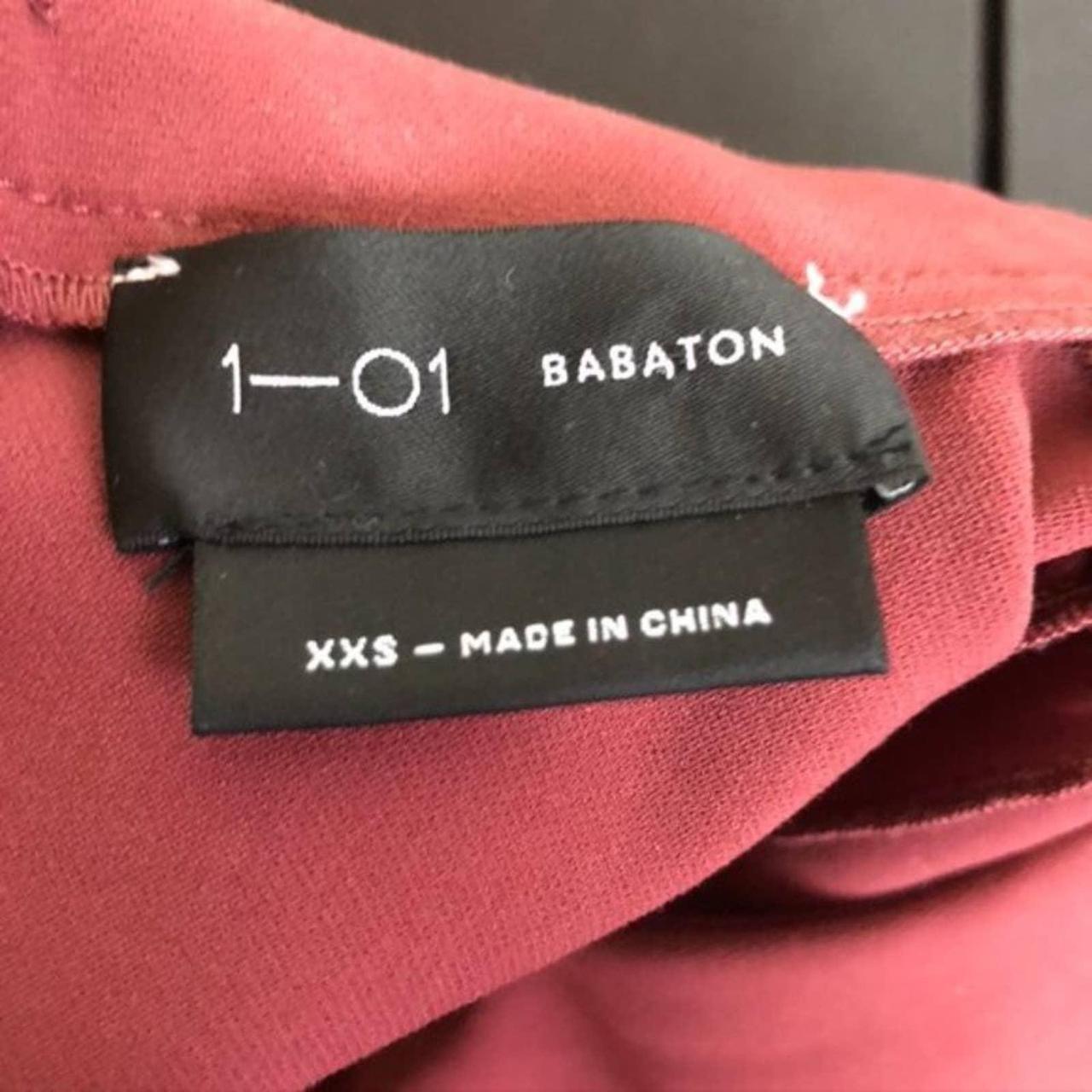 Aritzia Babaton 1-01 Autio Structured Red T-Shirt -... - Depop