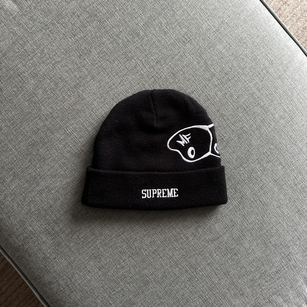 Supreme MF DOOM Beanie Black Great Condition 🏆... - Depop