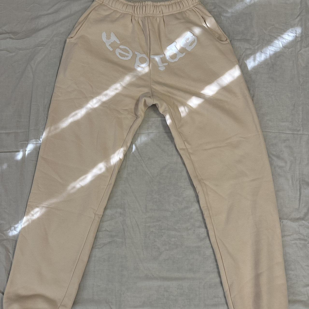 *Rare* Cream Sp5der Sweatpants Part of Sp5der’s... Depop
