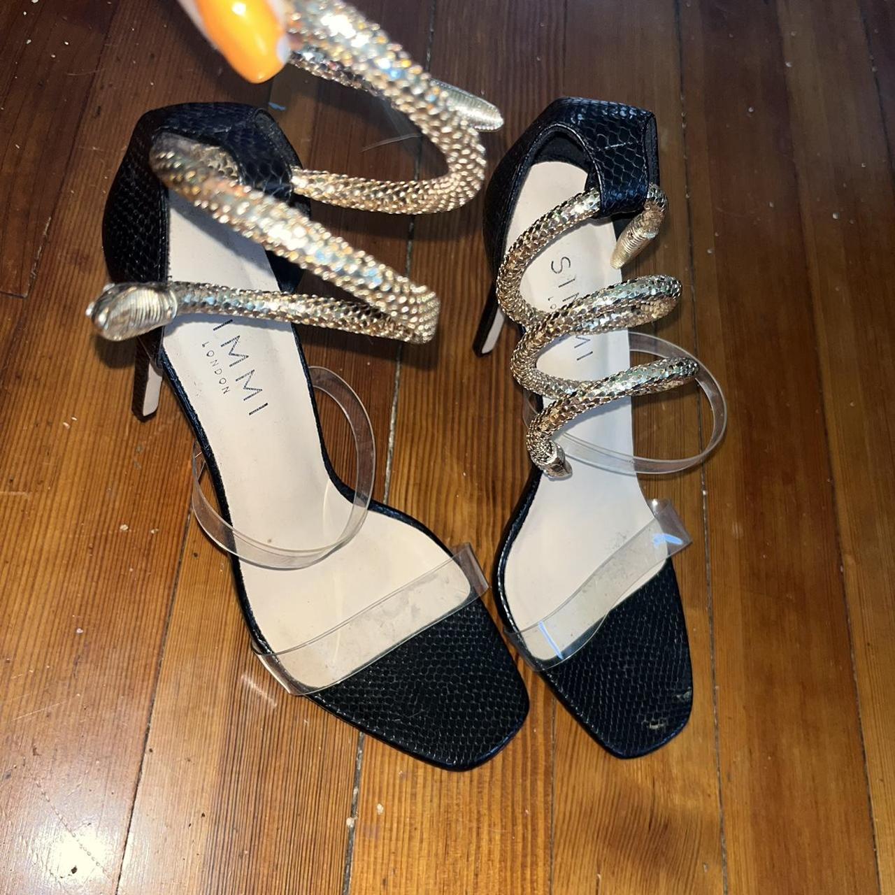 simmi white heels