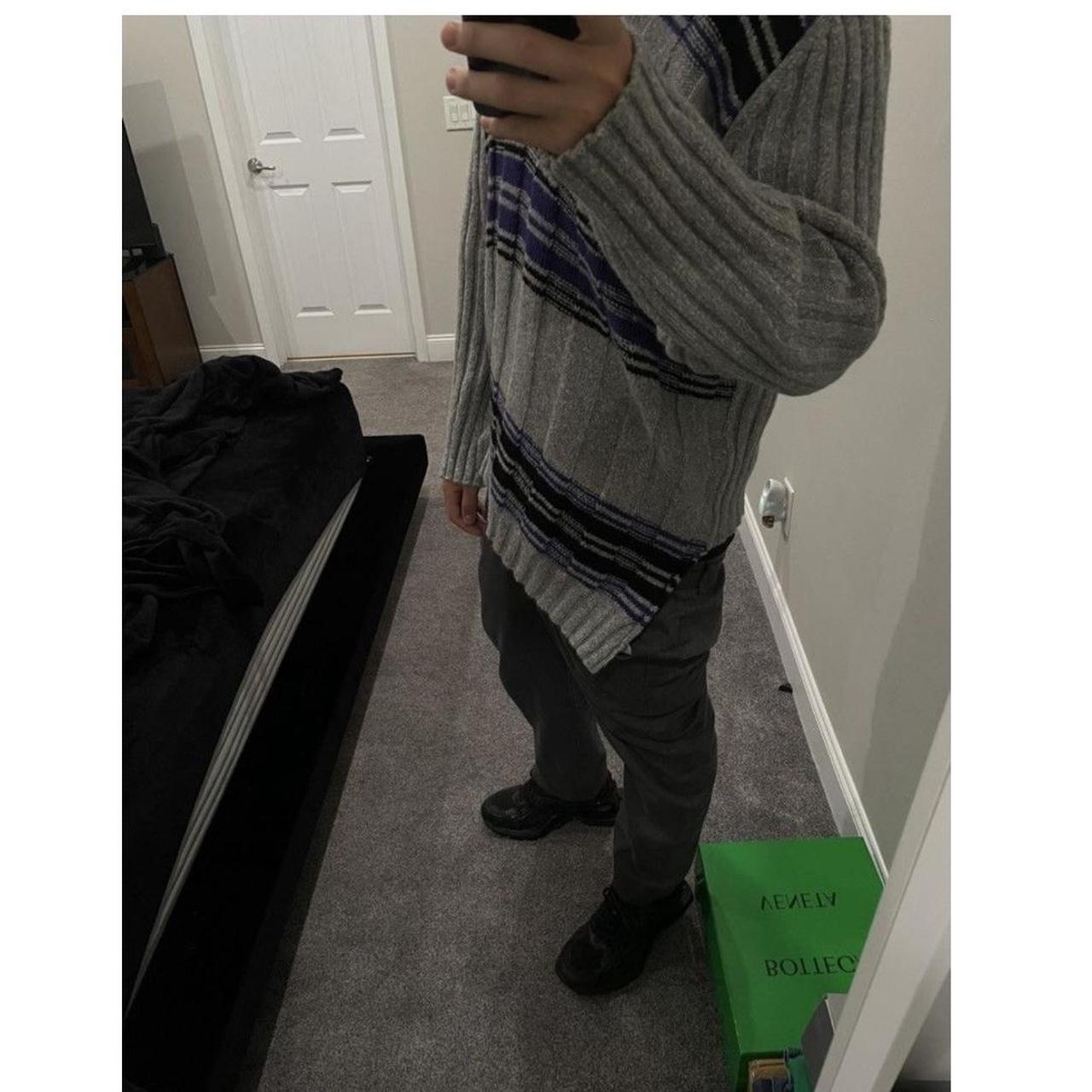 Grey and purple striped Kiko Kostadinov Brutus | Depop Grey and purple striped Kiko Kostadinov Brutus | Depop