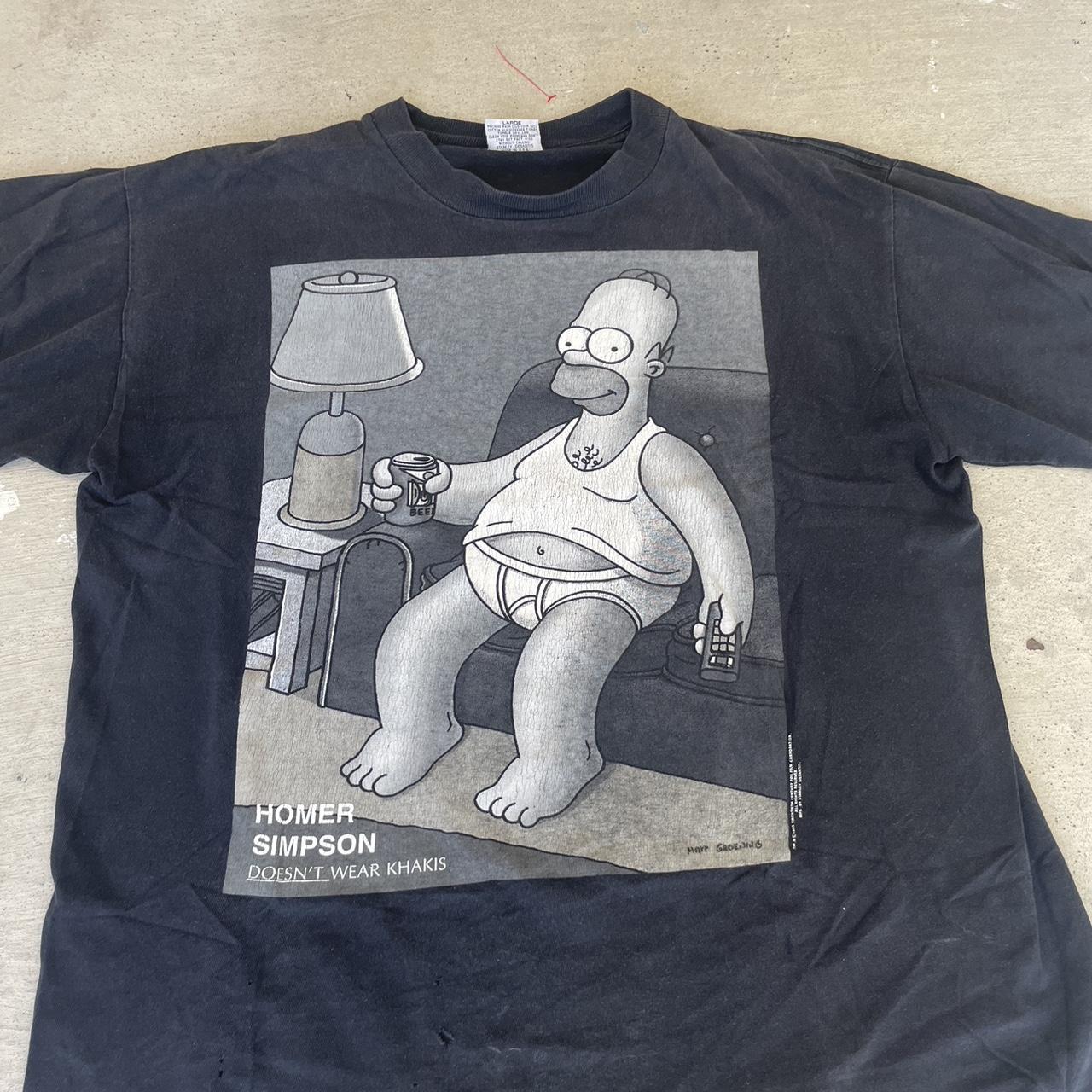 Vintage Homer Simpson's Stanley Desantis T shirt... - Depop