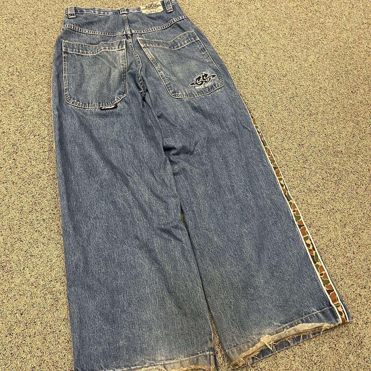 Vintage Garment stave Jnco style Jeans size 30 fit... - Depop