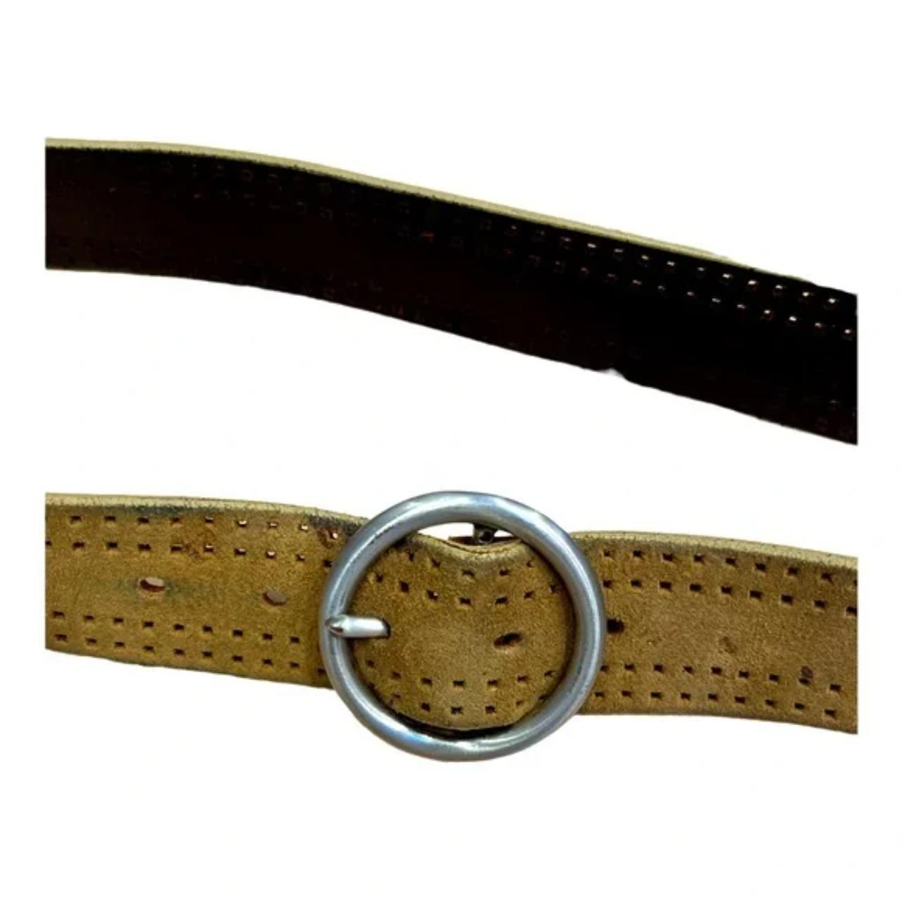 Banana Republic Women's Khaki and Black Belt Depop