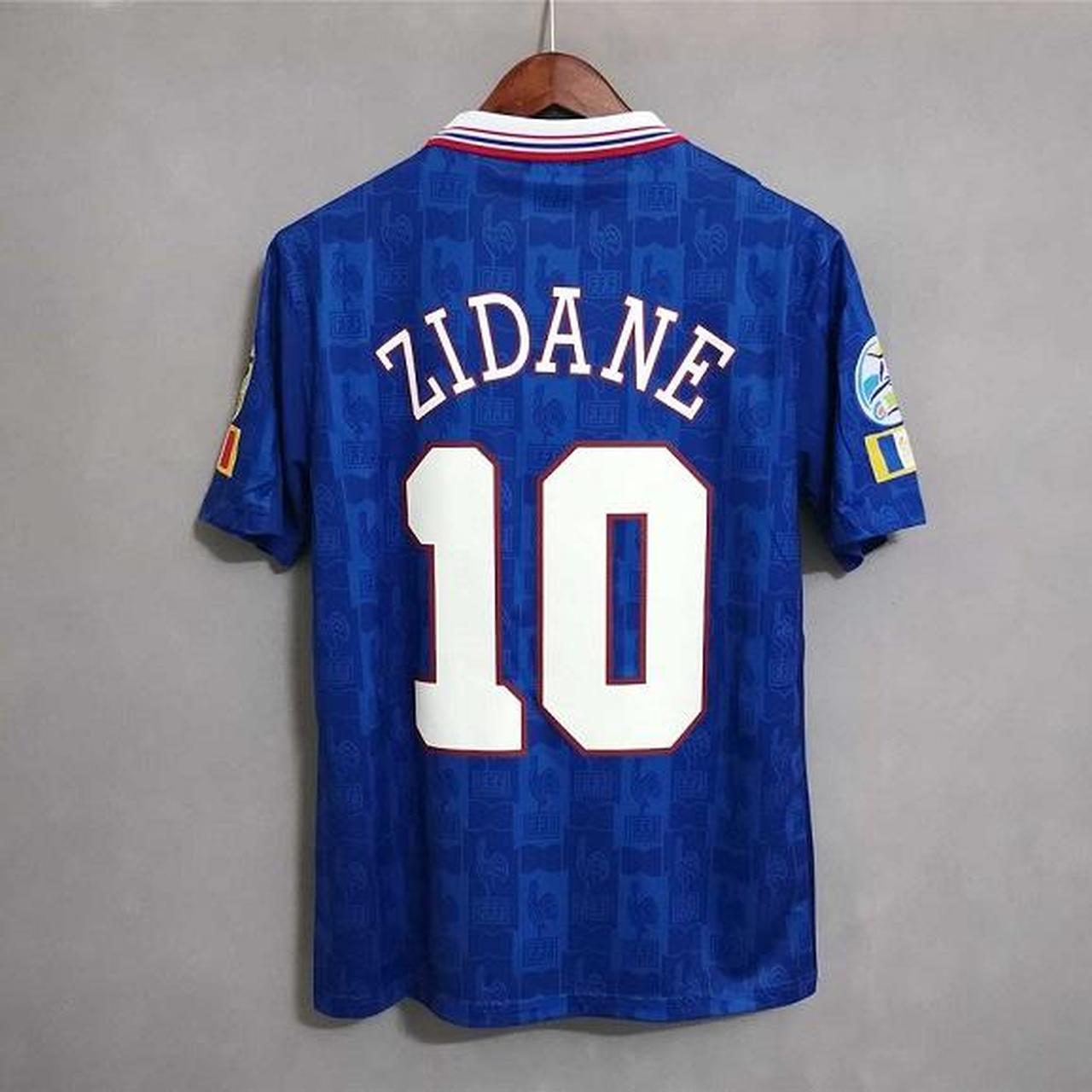 Zinedine Zidane Euro 1996 France Home Jersey Depop