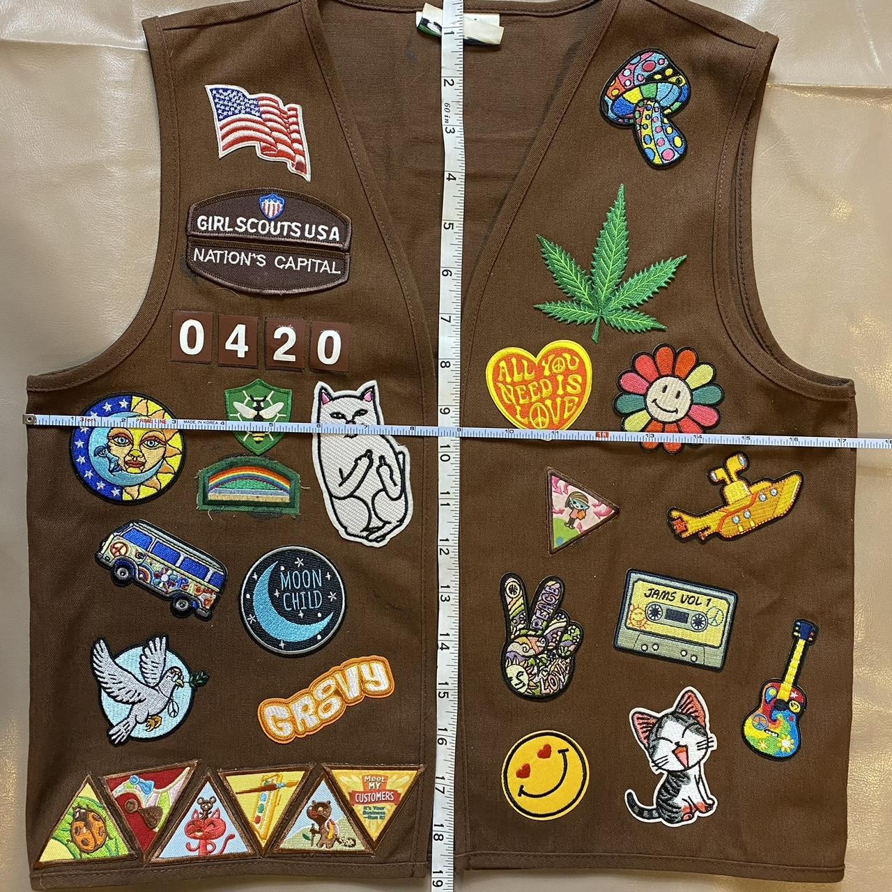 Girl Scouts vest rated R dirty version pins .LGBT,... Depop