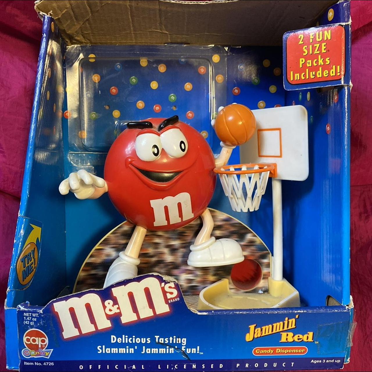 JAMMIN RED M&Ms Chocolate Basketball candy Dispenser... - Depop