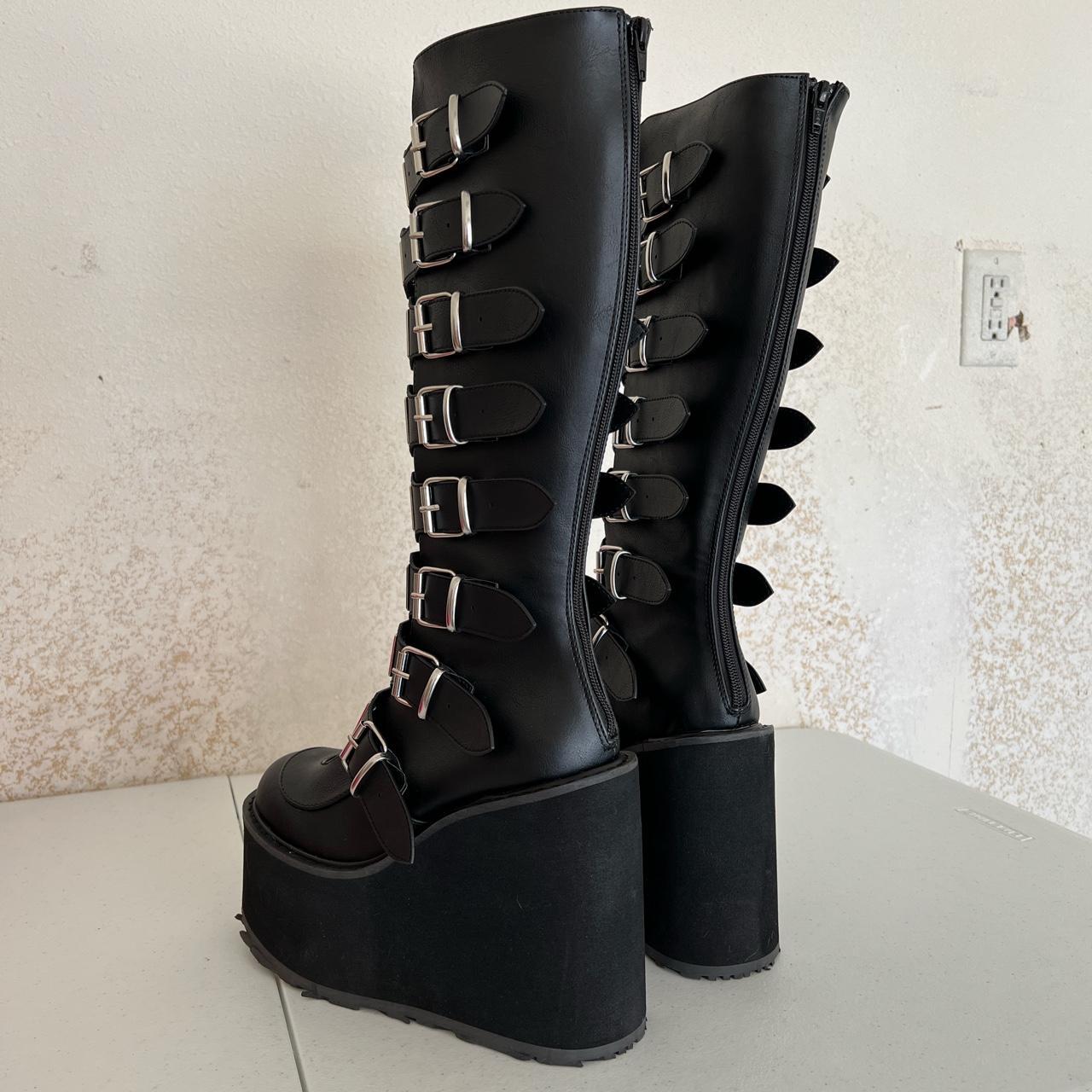 Demonia Women's Black Boots | Depop
