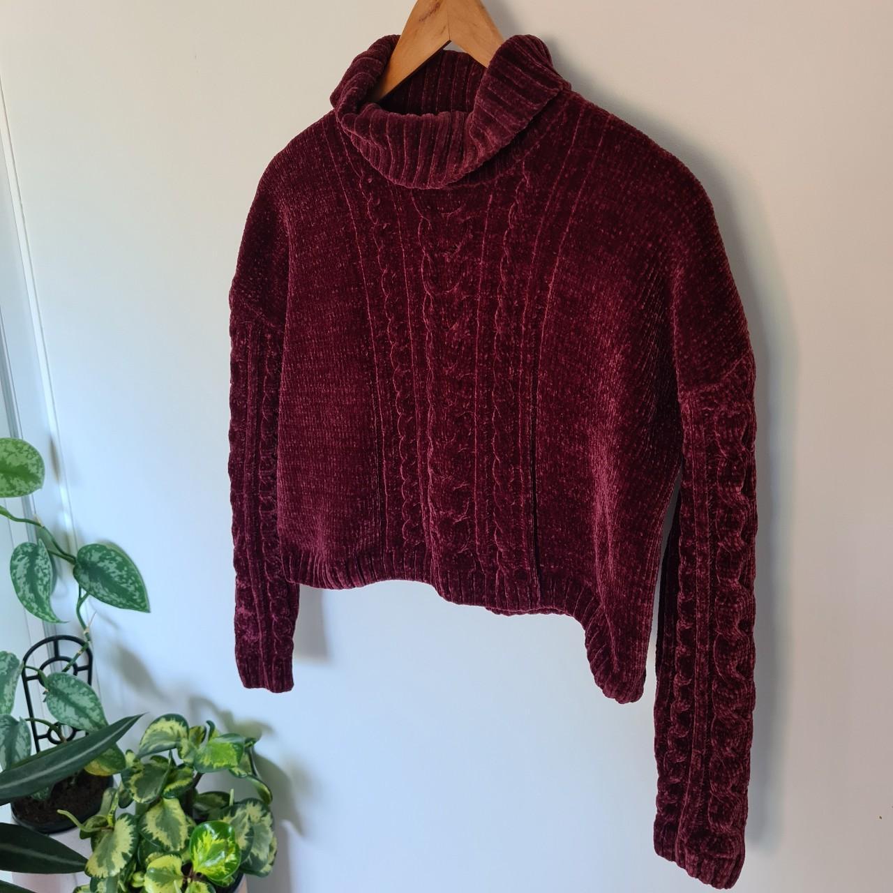 Women's Burgundy Jumper | Depop