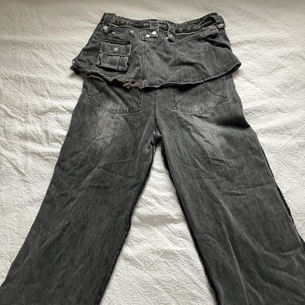 ranger cartel detachable skirt denim impossible to... - Depop