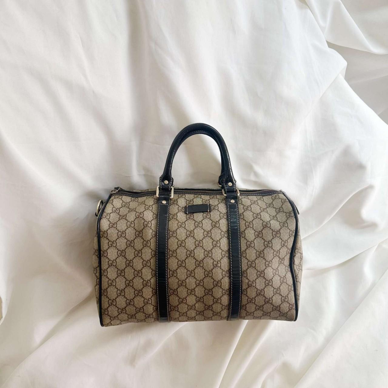 バッグ 90s archive grunge old GUCCI Boston y2k Gucci Vintage Web Boston Bag Satchel Medium Black - US