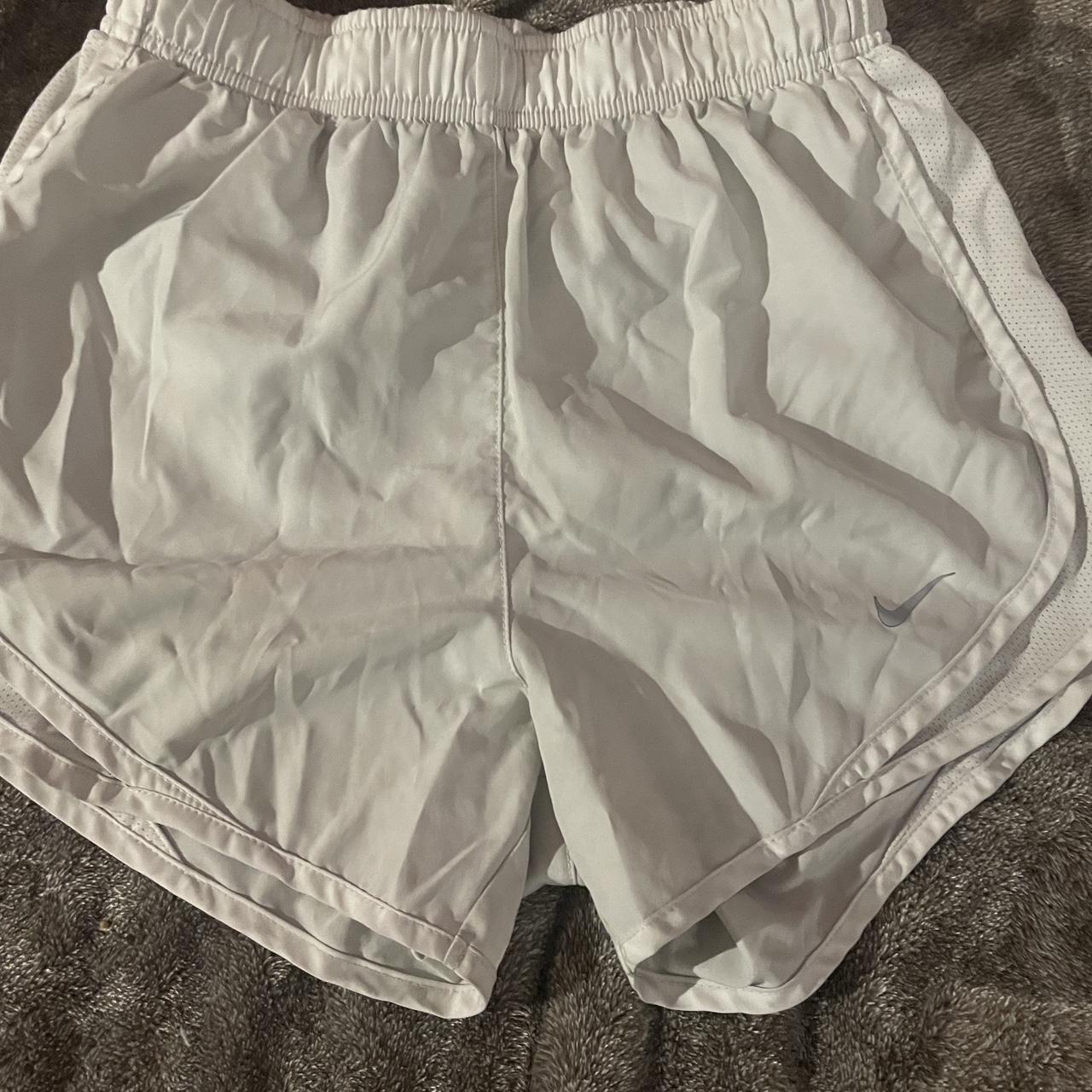 White Nike athletic shorts, women’s size XS - Depop