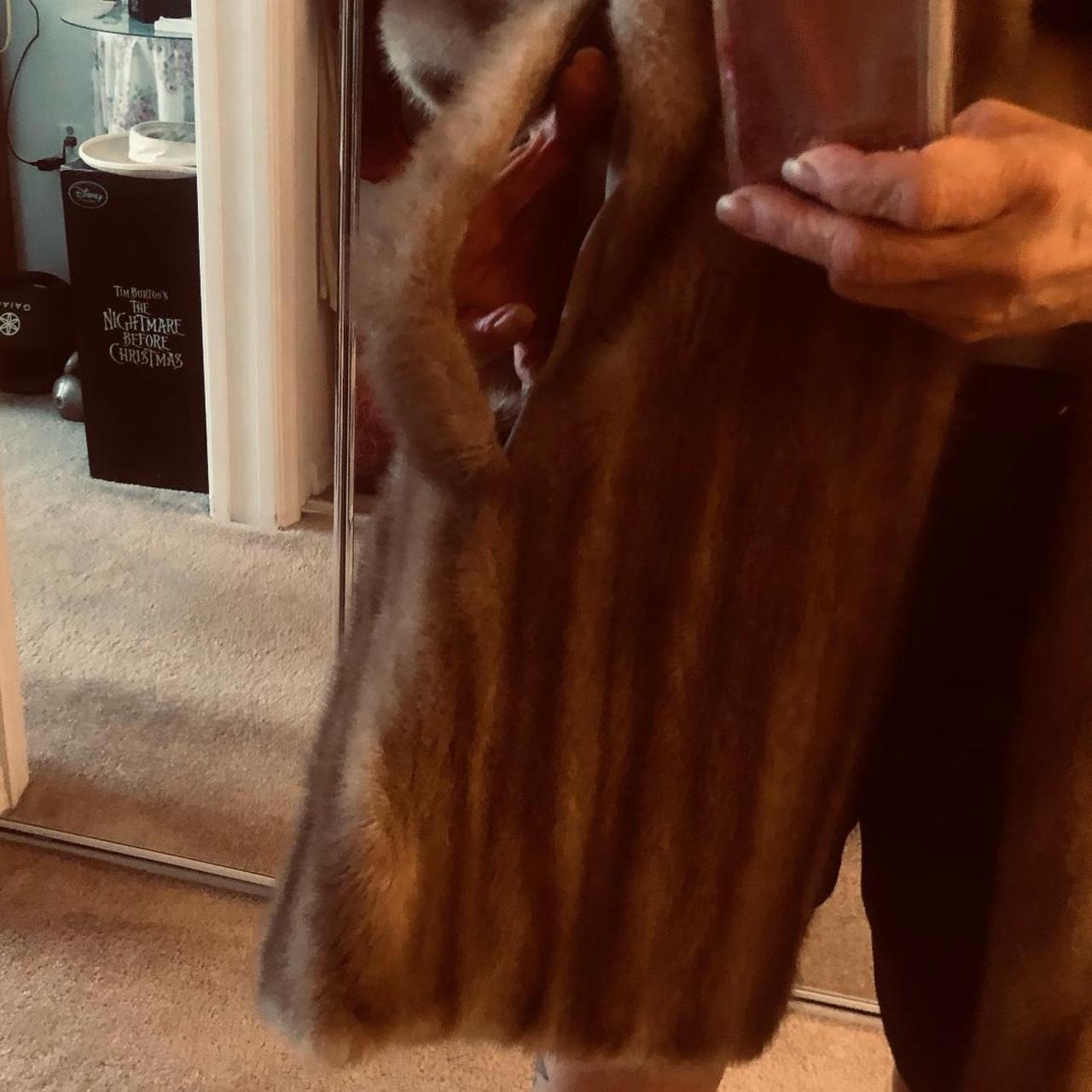 Vintage Women's Coat - Brown/Grey - One size – Ne… - image 5