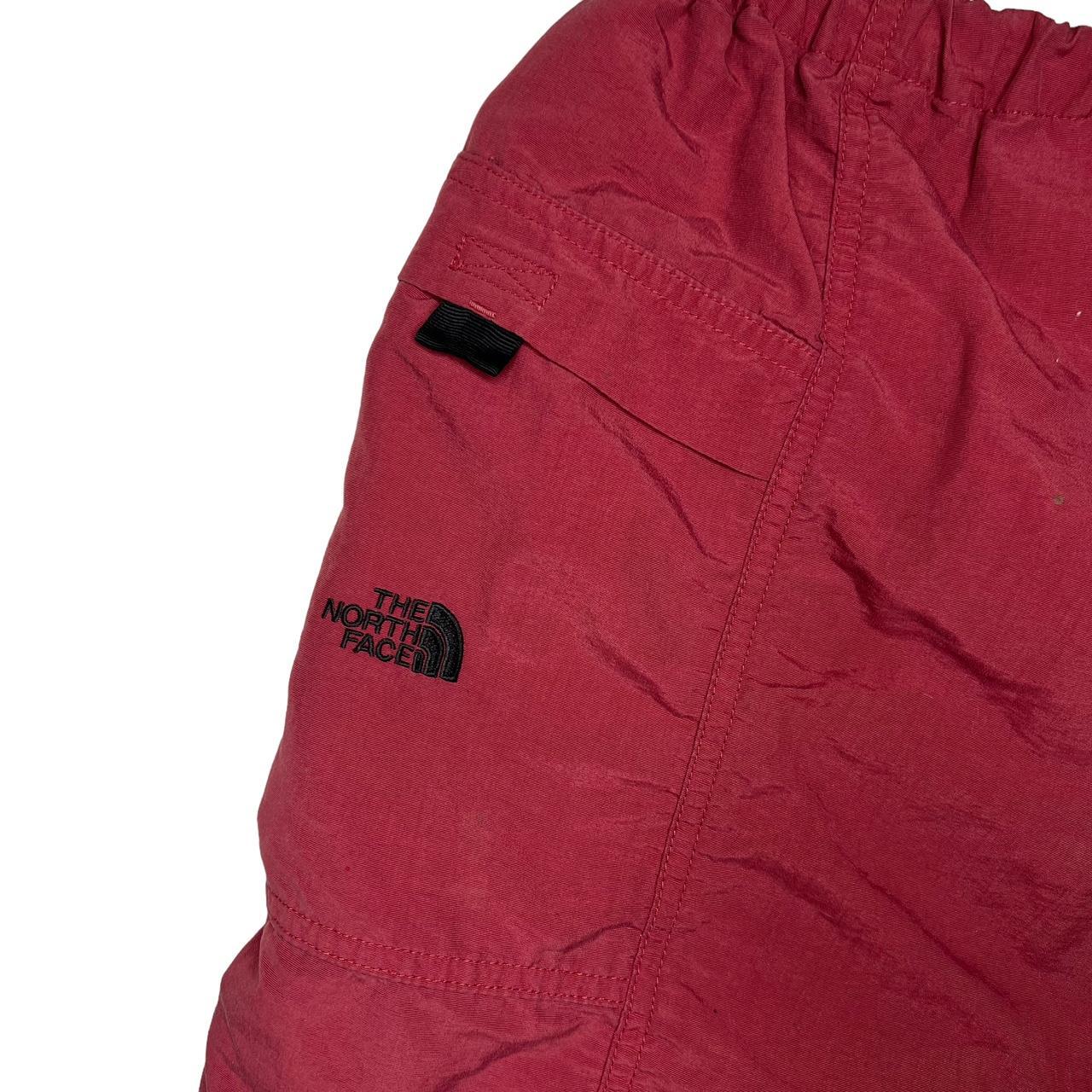 The North Face Men's Red and Black Shorts Depop