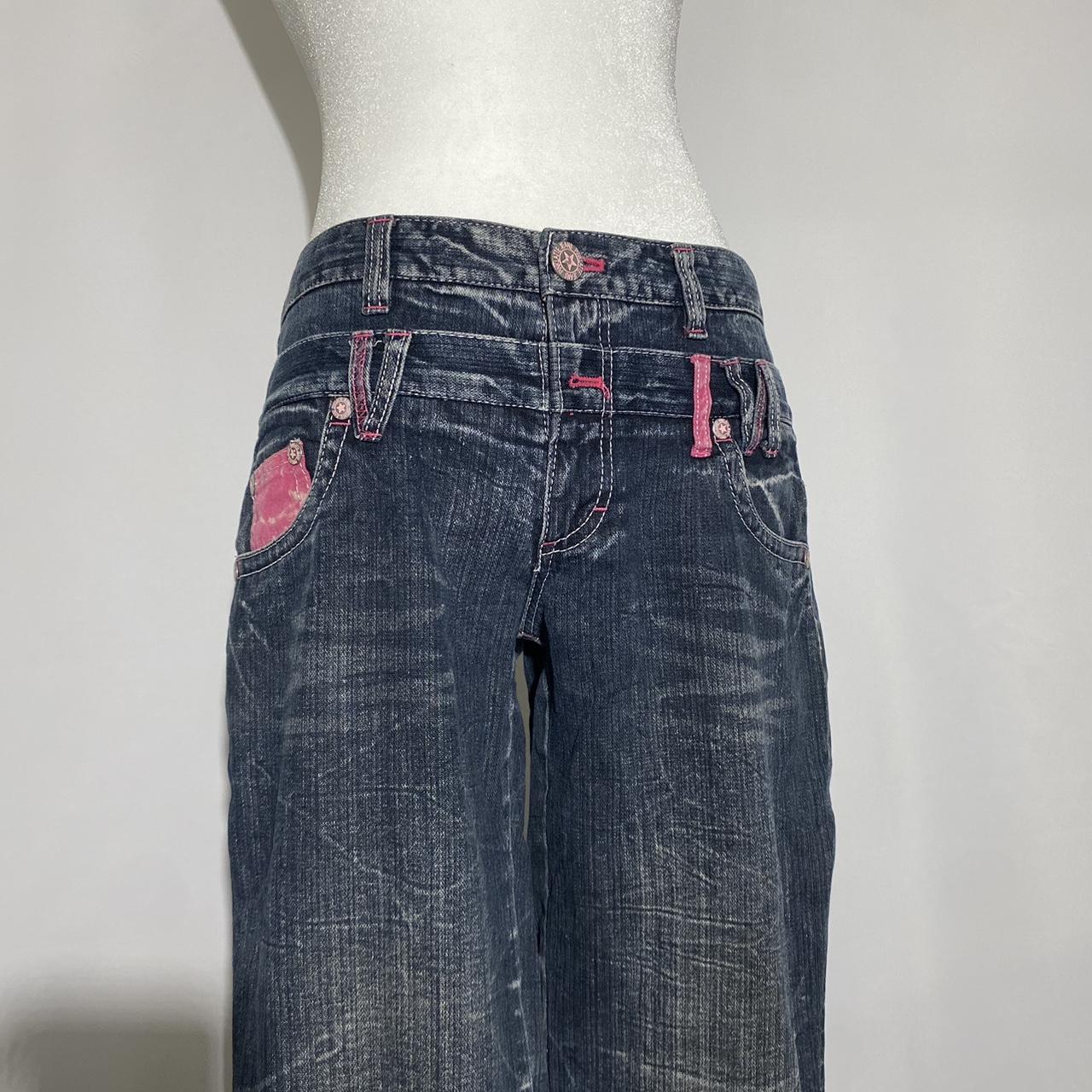 Pink Latte vintage rare low rise bootcut jeans... Depop