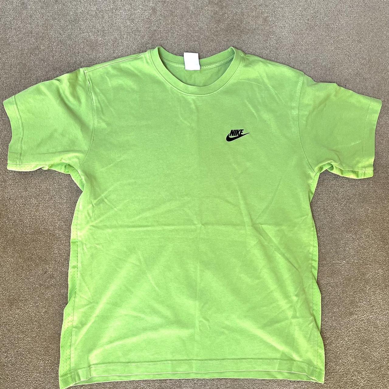 Green Nike T Shirt Bright Green Nike T Shirt in